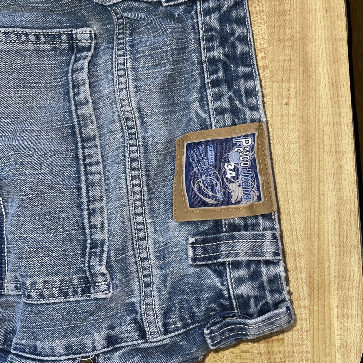 Paco Jeans 34/31 Baggy Wide Leg Y2K Hiphop Streetwear