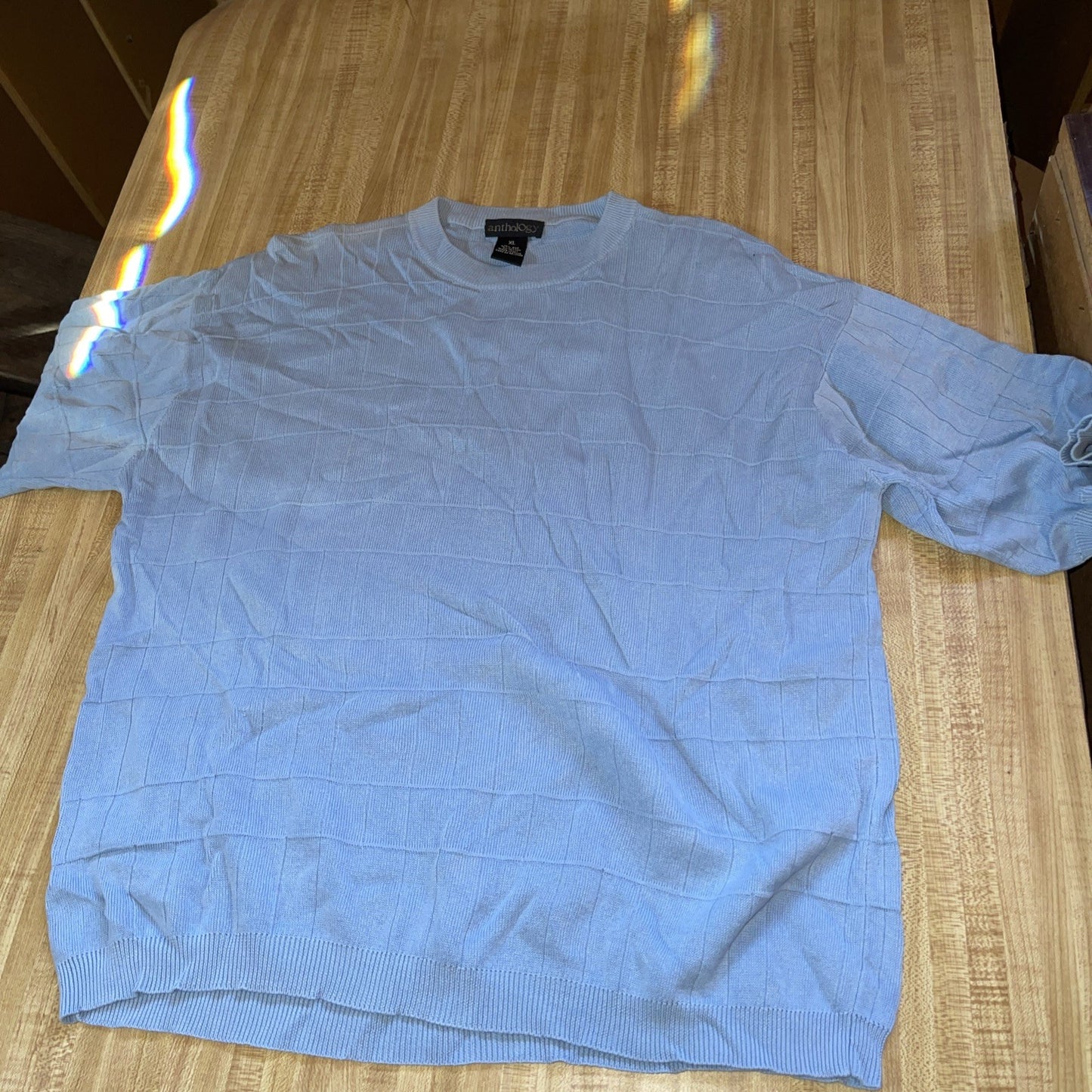 Anthology Silk Blend Short Sleeve Sweater XL