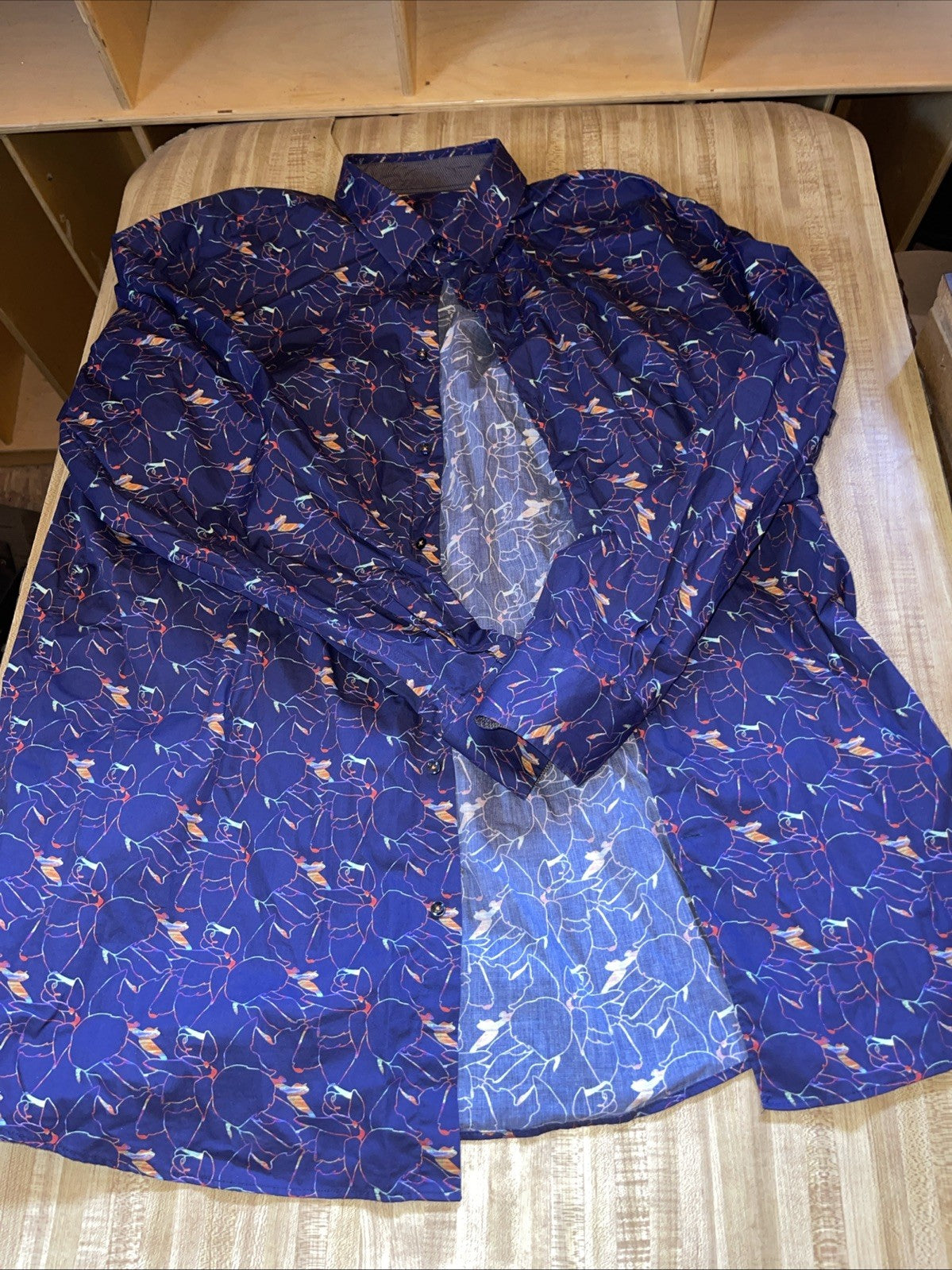 Visconti Black Button Up 2XLT 