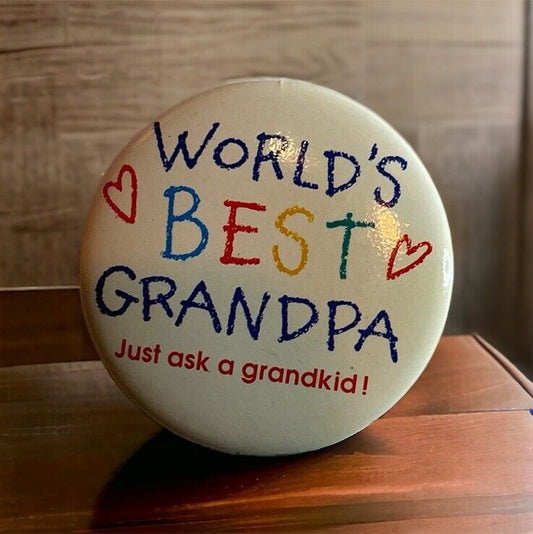 World’s Best Grandpa Pinback Button 