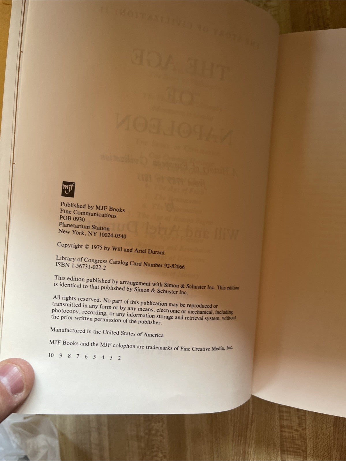 The Age Of Napoleon Hardcover 