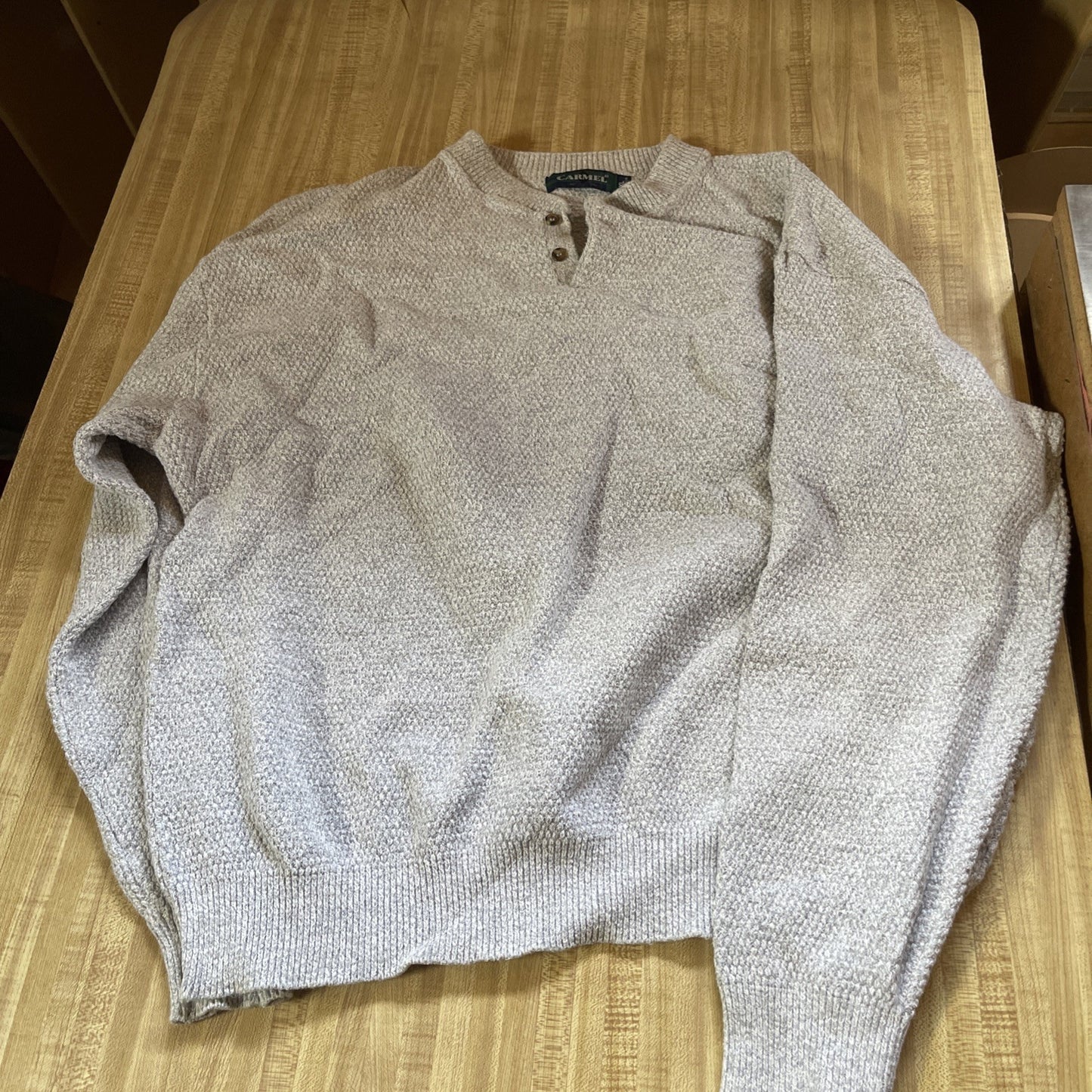 Vintage Made In USA Carmel Sweater XL