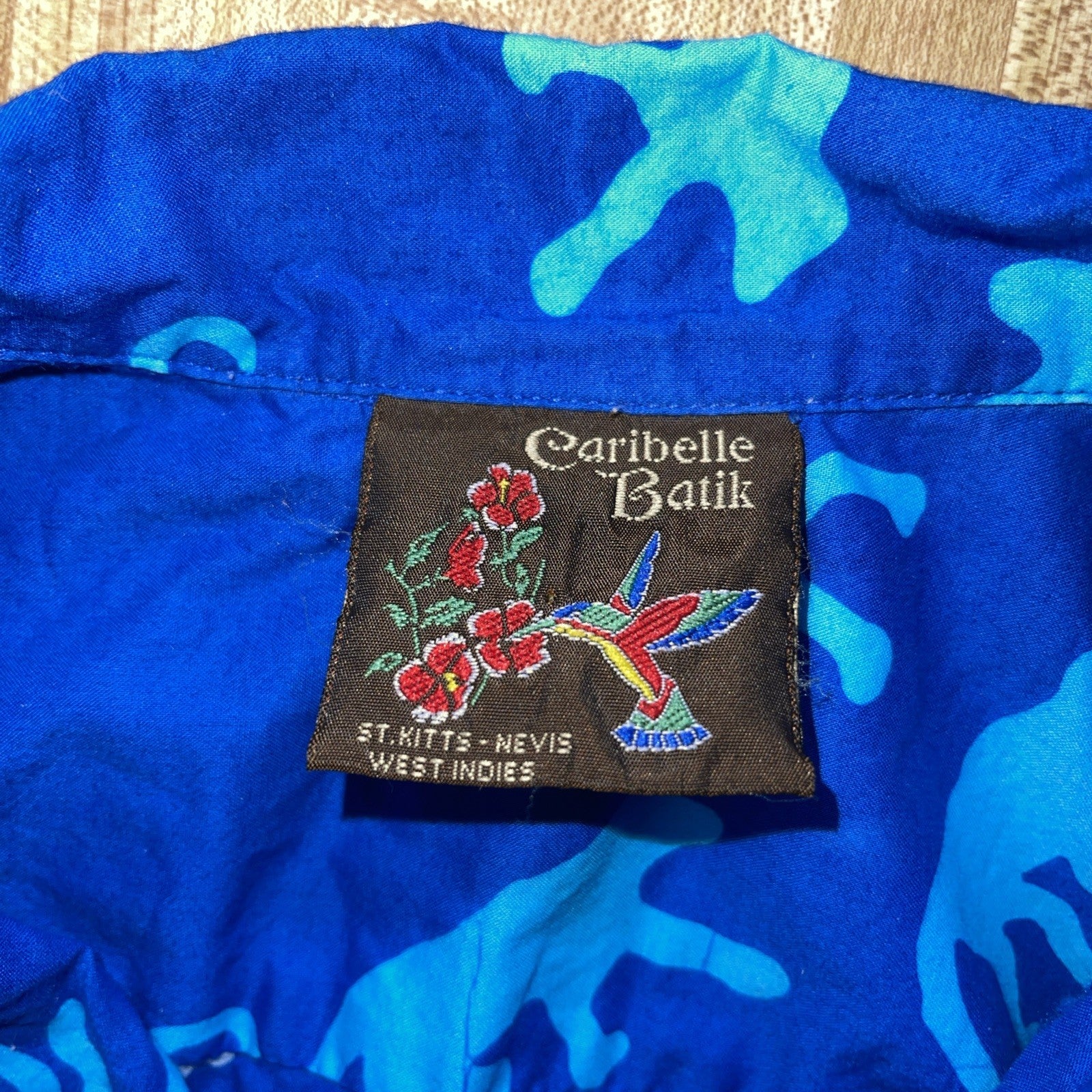 Caribelle Batik Hawaiian Shirt Large 