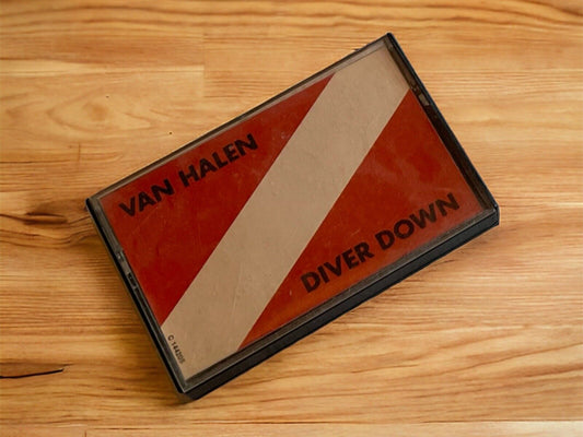 Vintage Van Halen Diver Down Cassette Tape Classic Rock 1982 M5-3677 Warner Bros