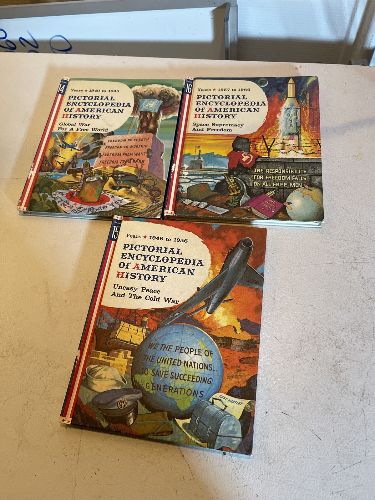 Pictorial Encyclopedia Of American History Book Lot