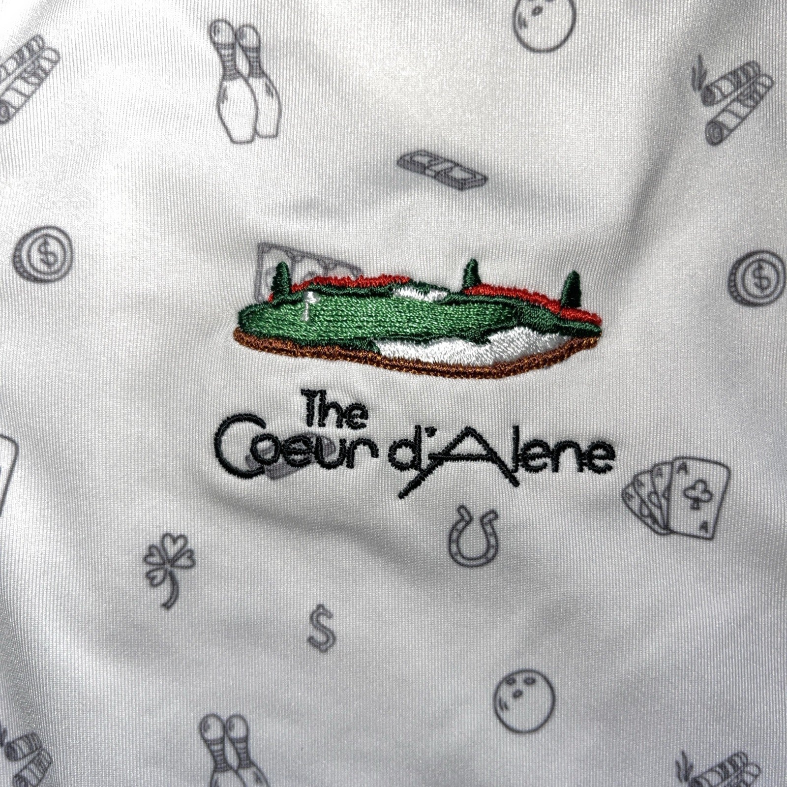 Straight Down Polo Large AOP