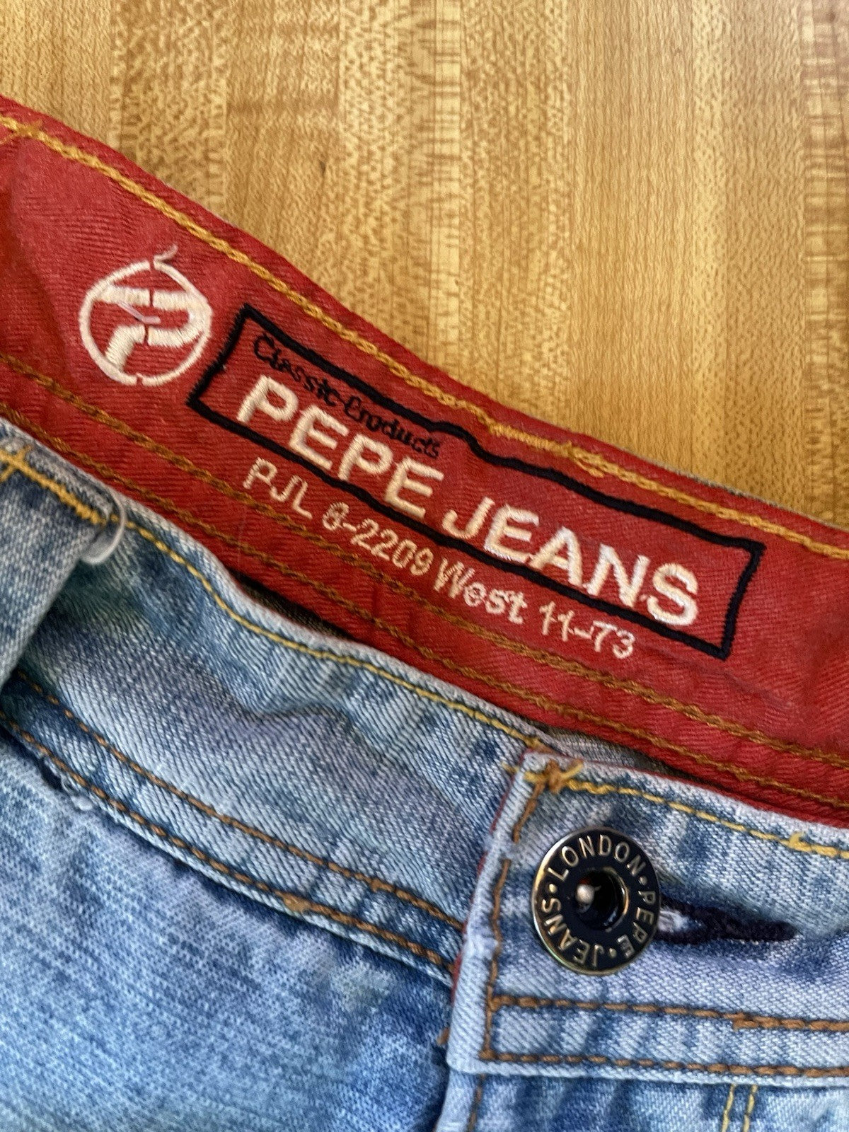 Pepe Jeans Baggy Wide Leg Jeans 36/33 Y2K Hiphop Streetwear