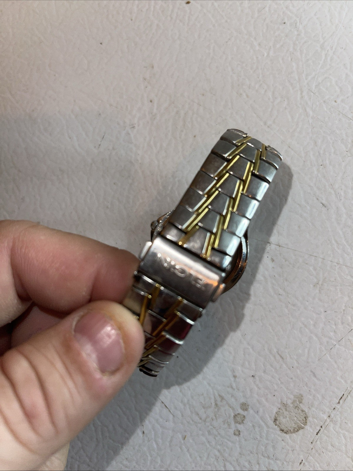 Elgin Diamond Men’s Watch As Is For Parts Missing Back 