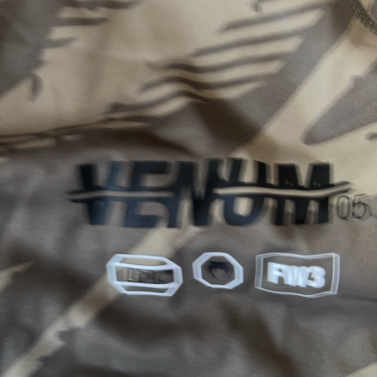 UFC X Venum Camo Long Sleeve Large NWT 