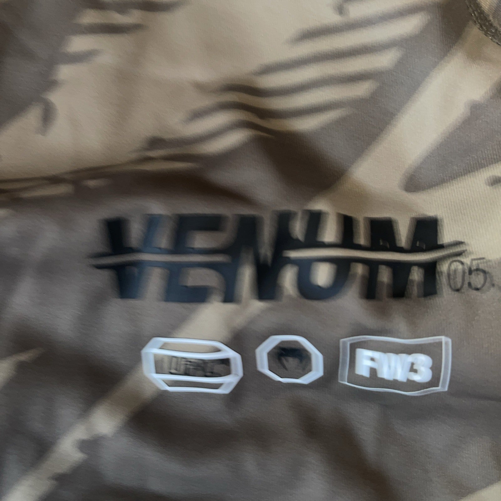 UFC X Venum Camo Long Sleeve Large NWT 