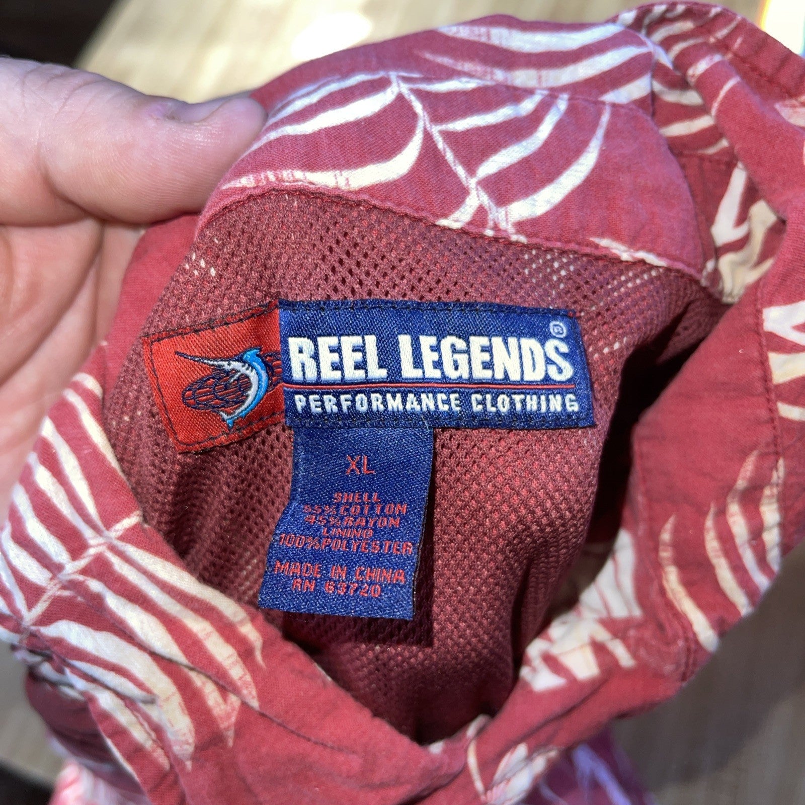 Reel Legends Vented Hawaiian Shirt XL