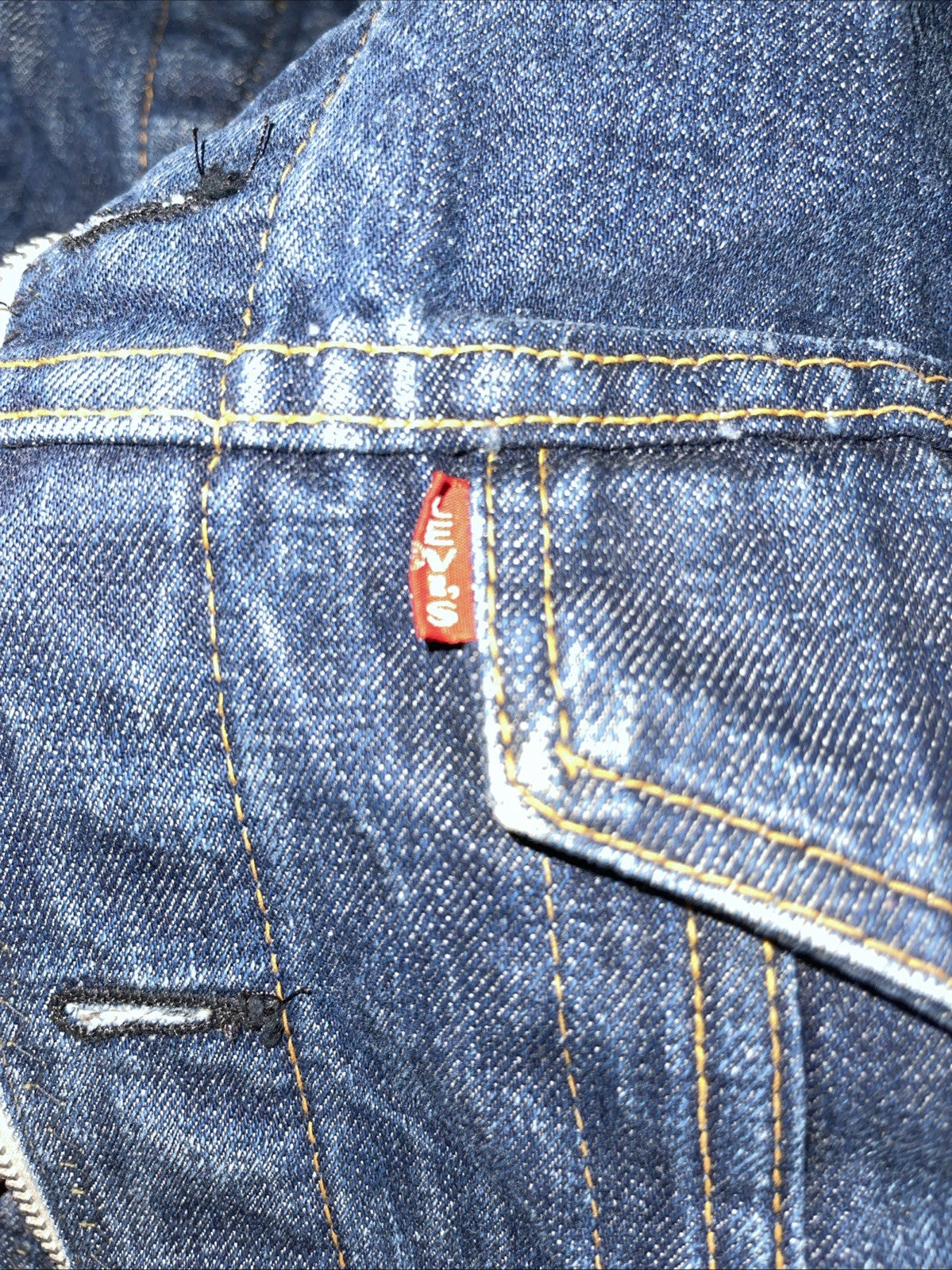 Vintage Levi’s Big E Denim Jacket Flannel Lined 