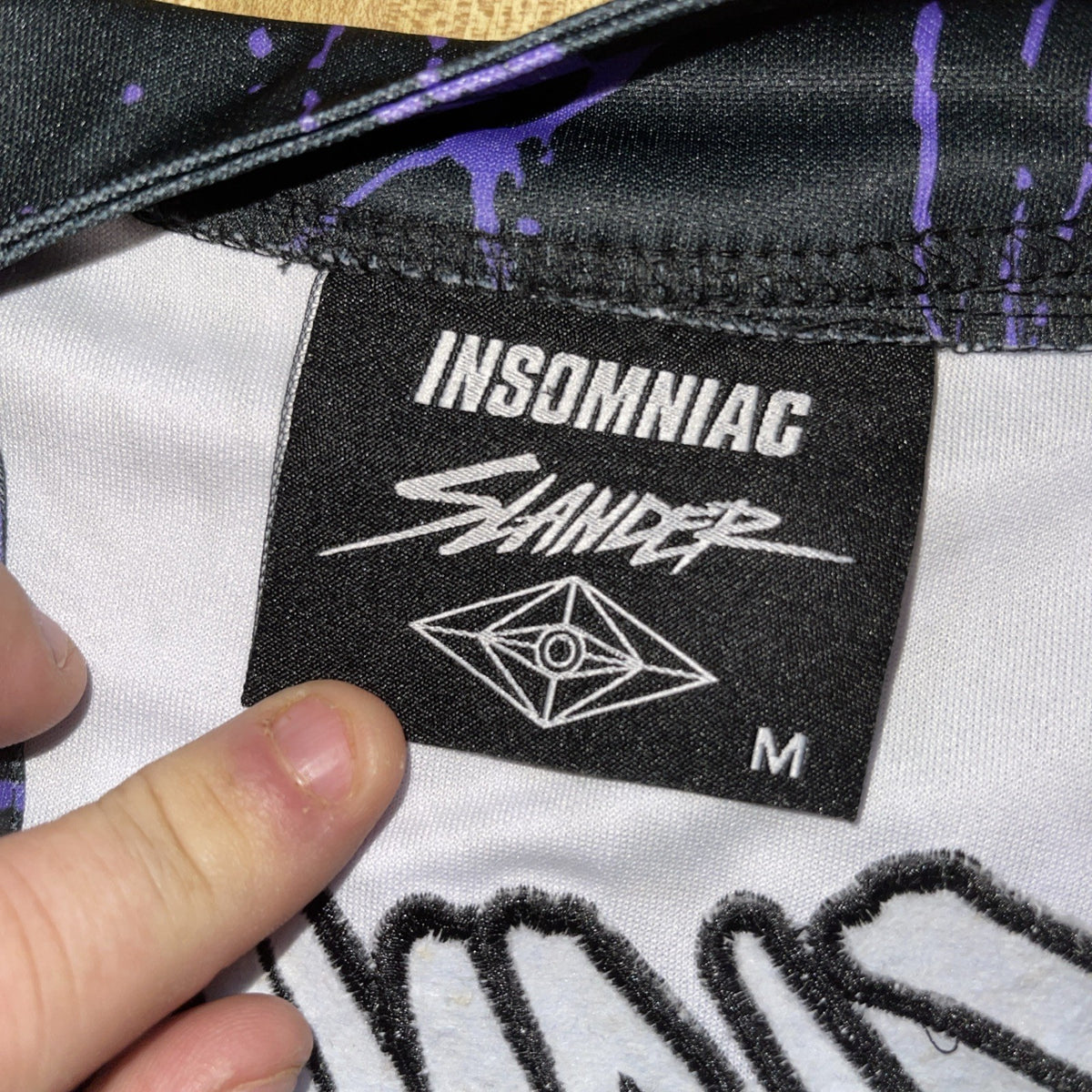 Insomniac X EDC X Slander Baseball Jersey Medium 