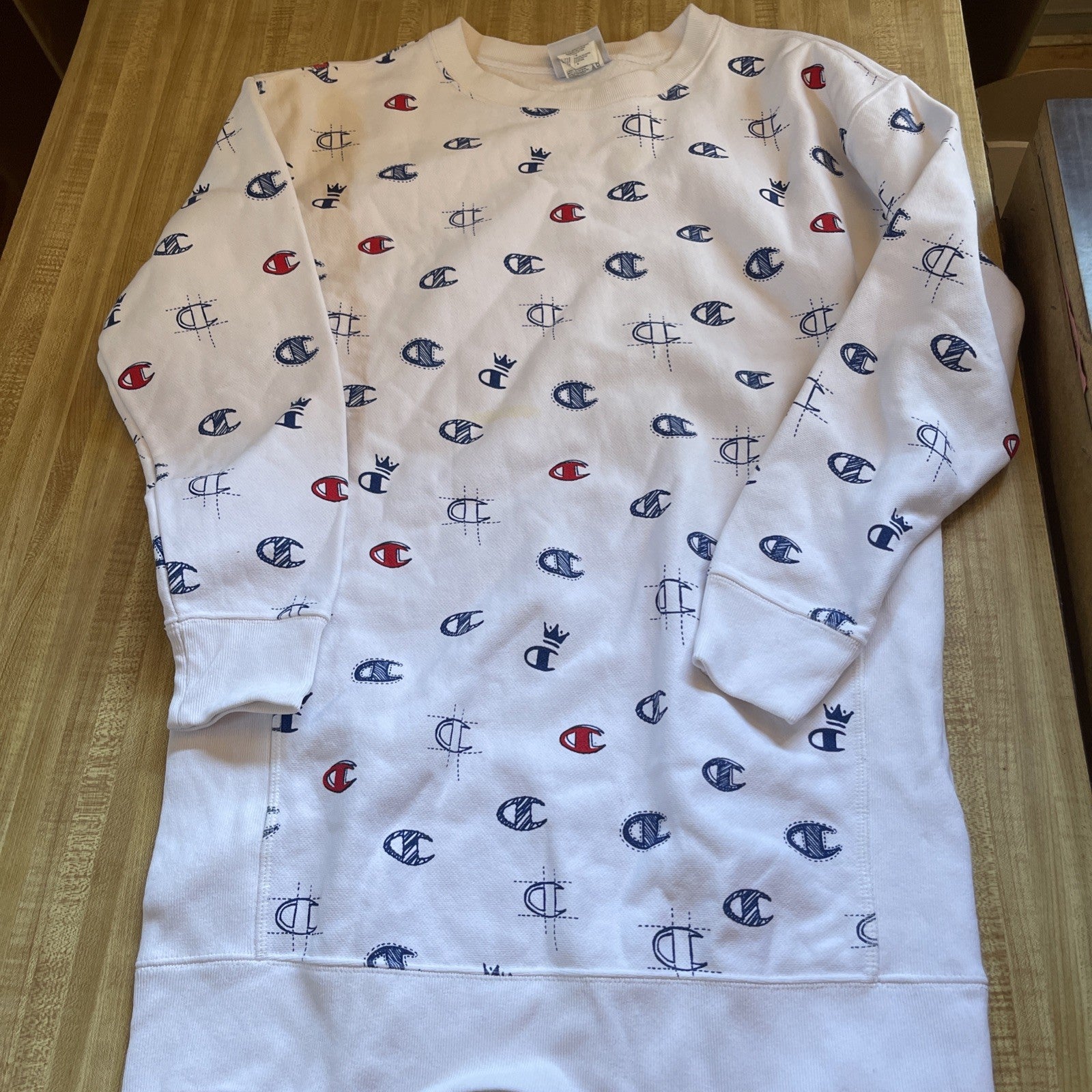 Champion Reverse Weave AOP Sweatshirt Medium 