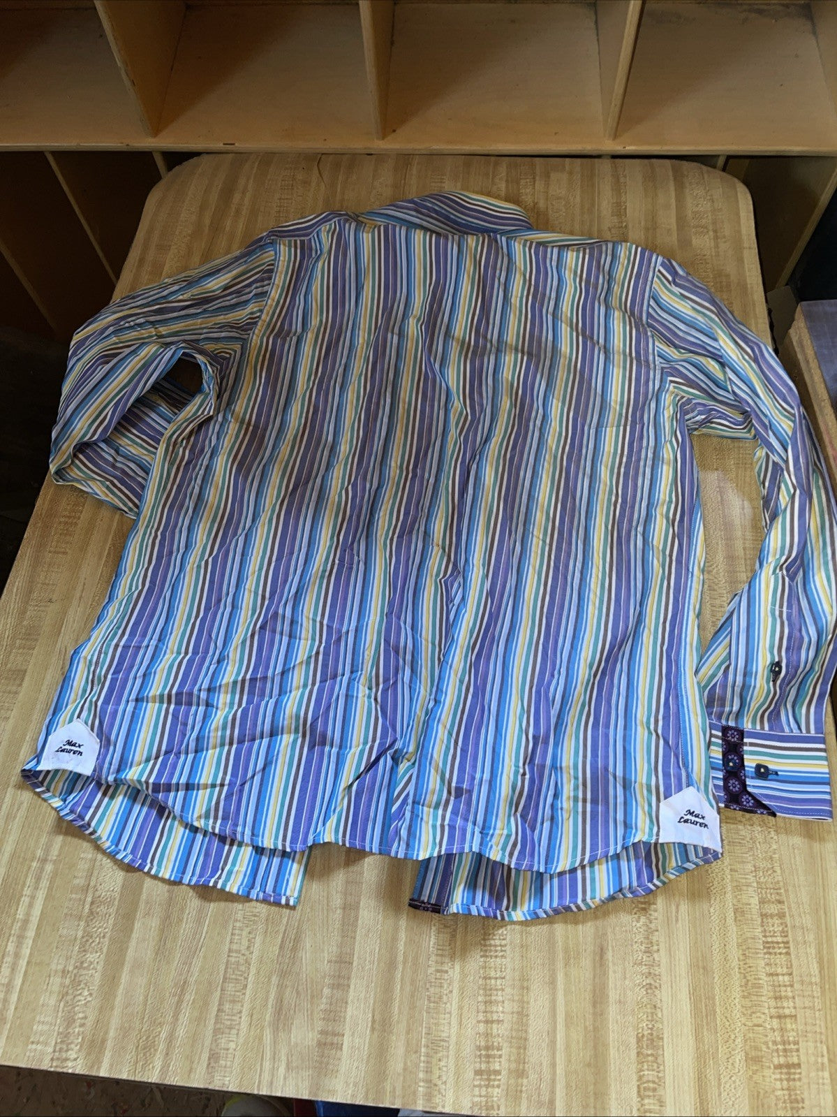 Max Lauren By Brio Dress Shirt Large 