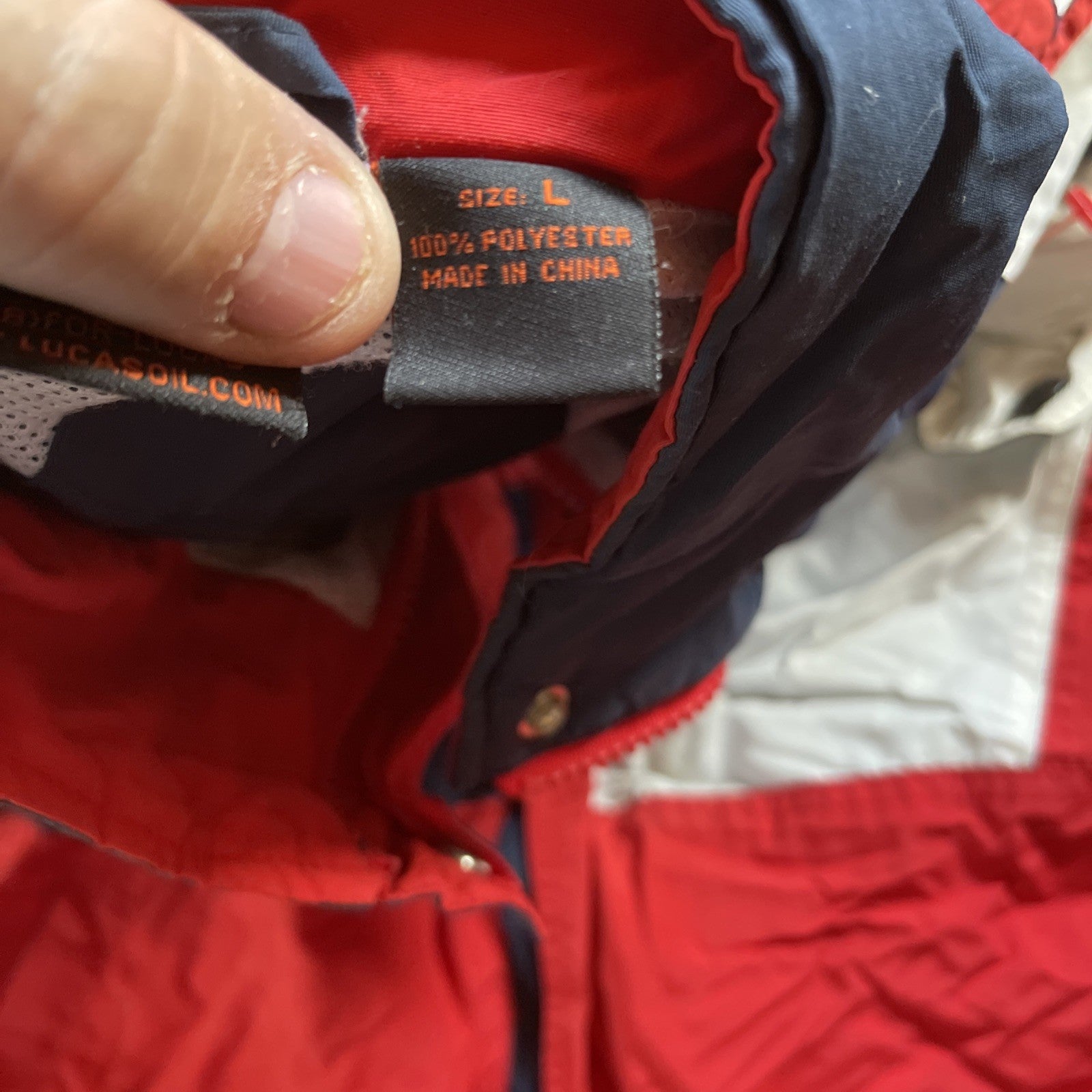 Vintage Lucas Oil Jacket Large 