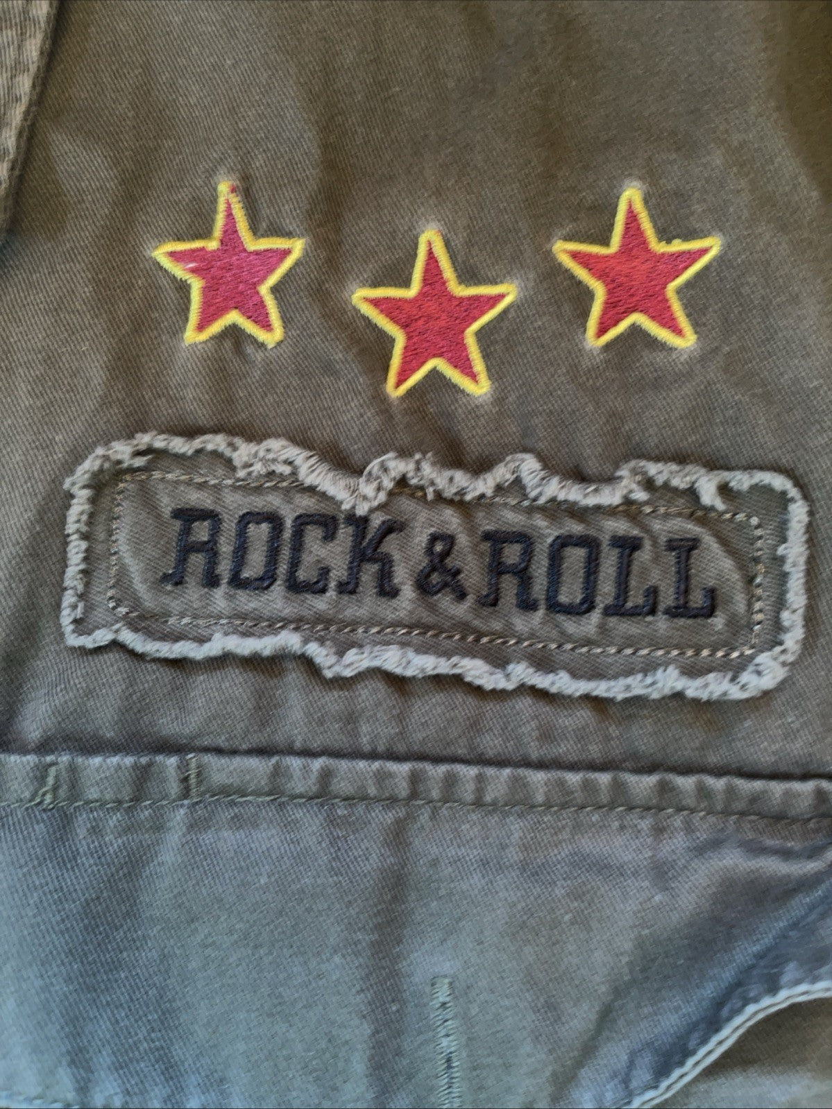 Hard Rock Cafe Military Style Button Up 2XL 