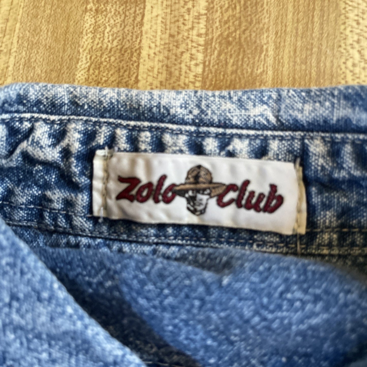 Vintage Zolo Club Denim Button Up 
