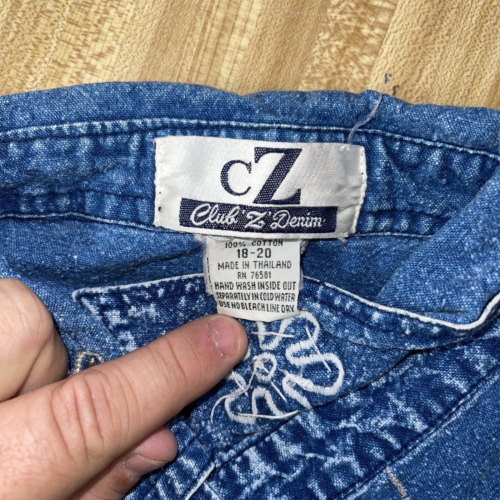 Club Z Denim Top 18-20