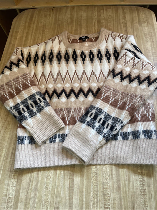 Frye Aztec Sweater Large 