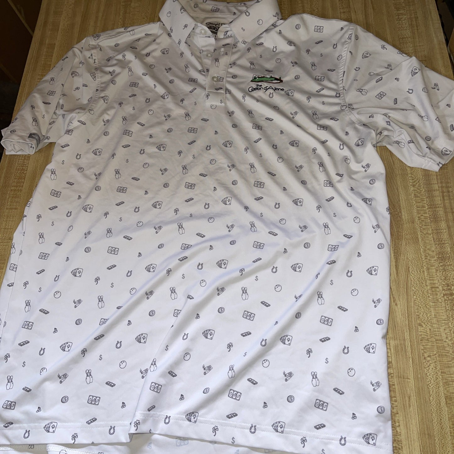 Straight Down Polo Large AOP