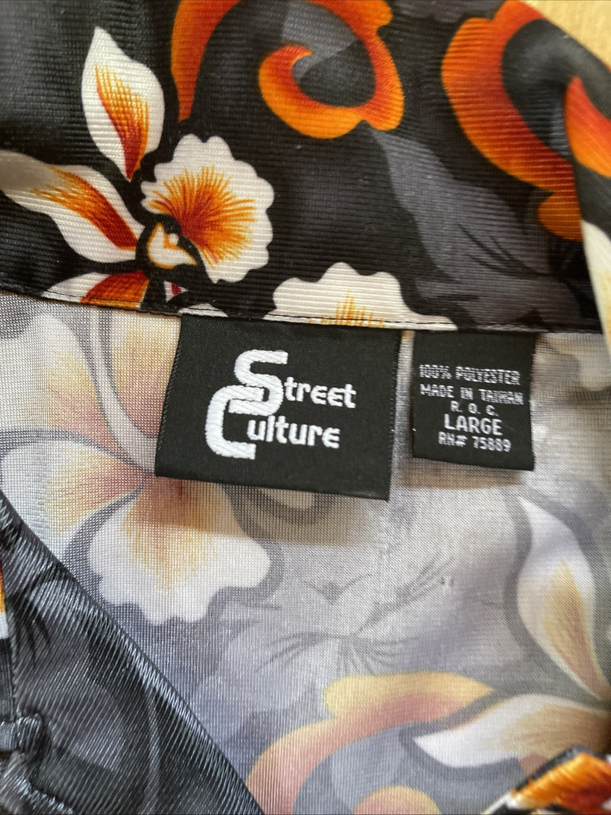 Vintage Street Culture Hawaiian Shirt Large 