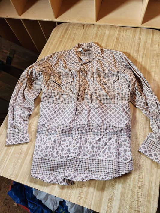 roper western shirt Large 