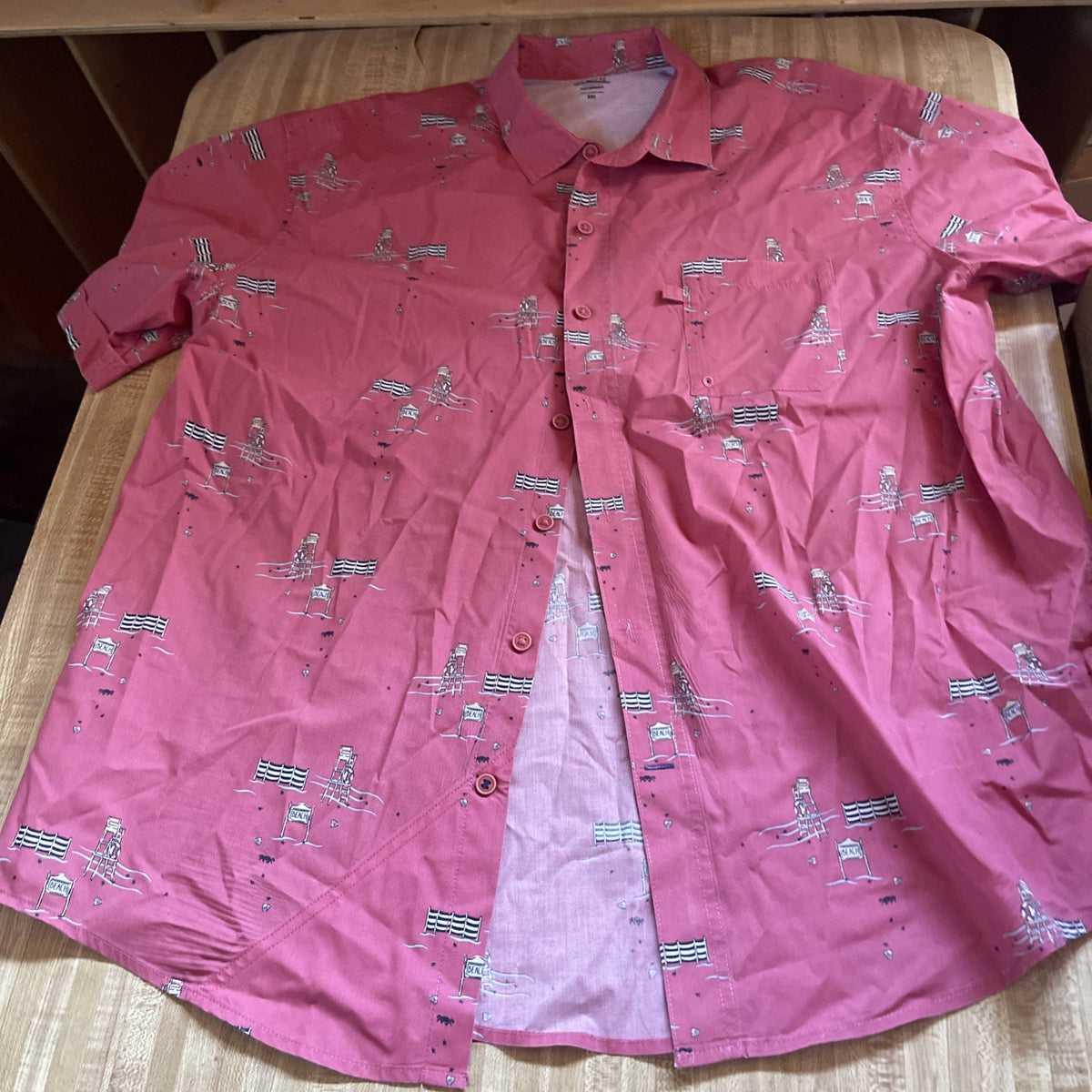 Izod Saltwater Vented Performance Shirt XXL 