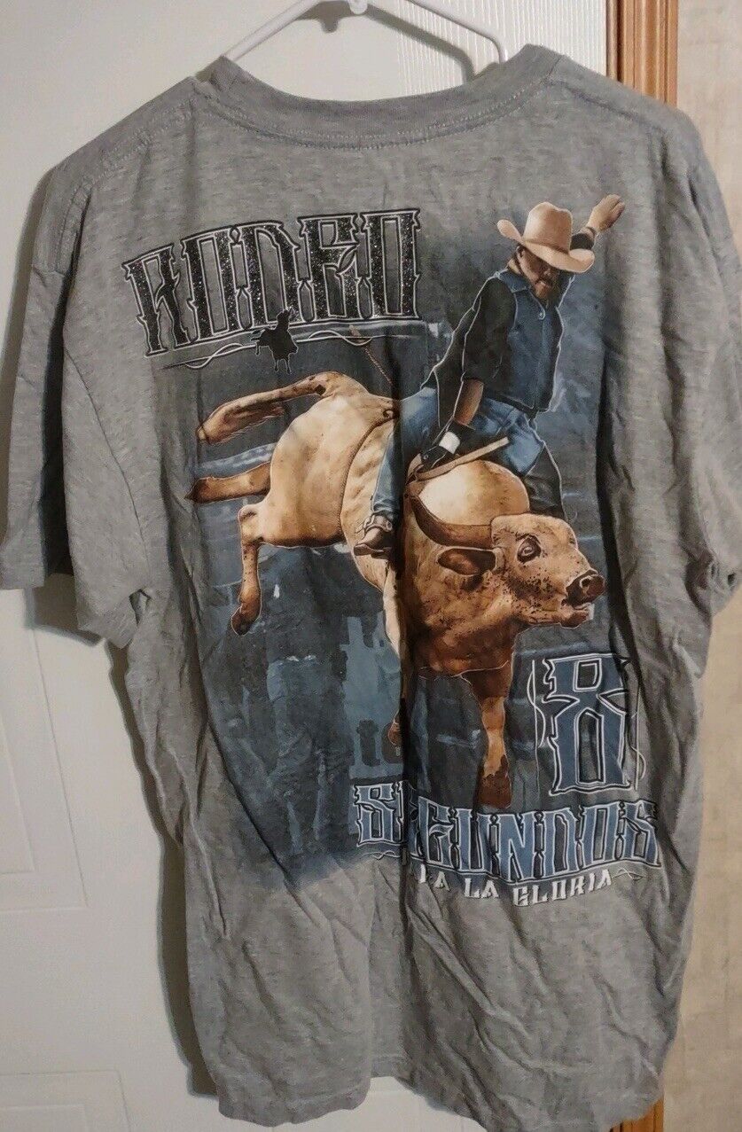 Rodeo T Shirt Bull rider XXL