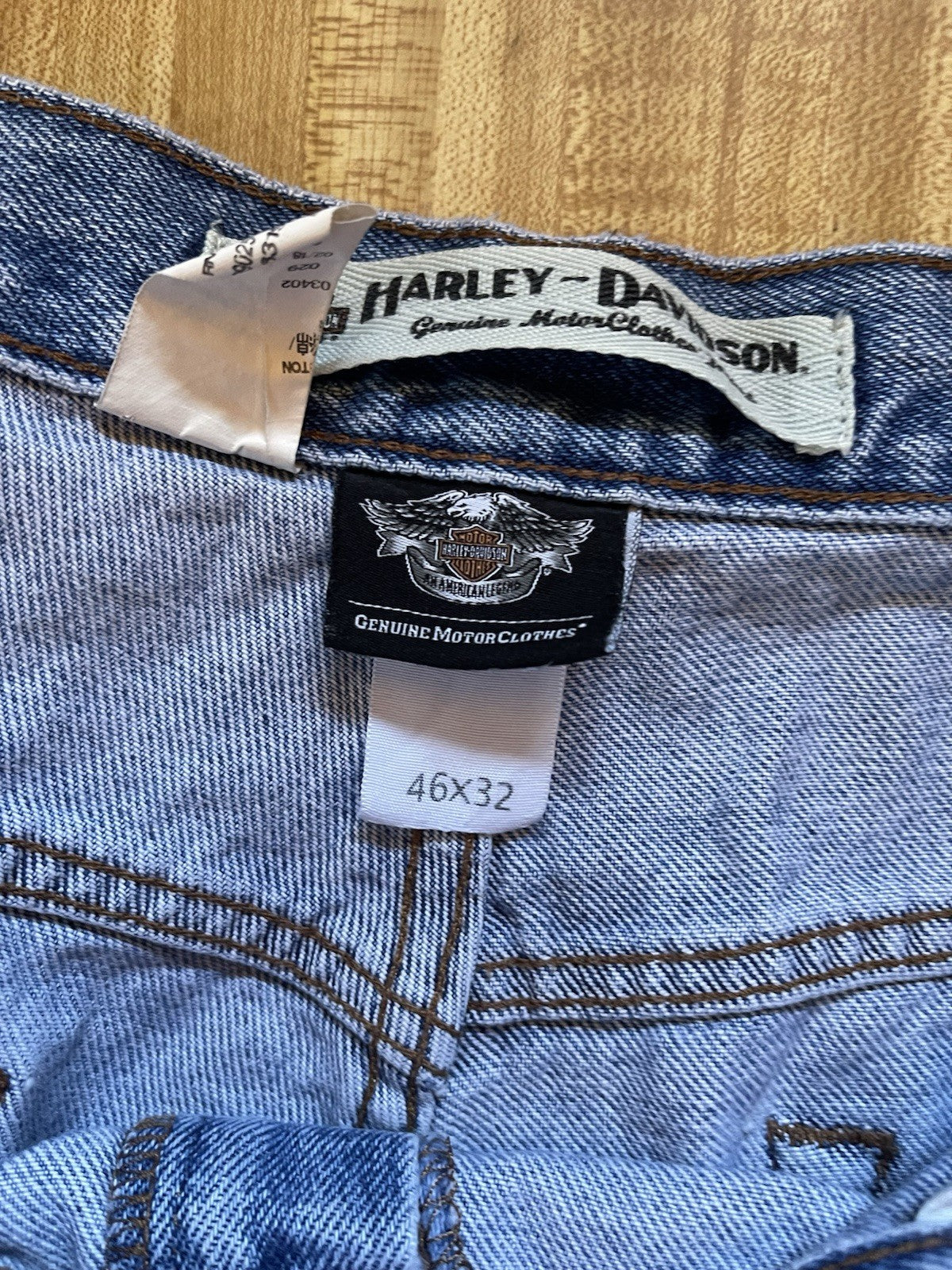 Harley Davidson Wide Leg Jeans 46/32 9 Inch leg opening 
