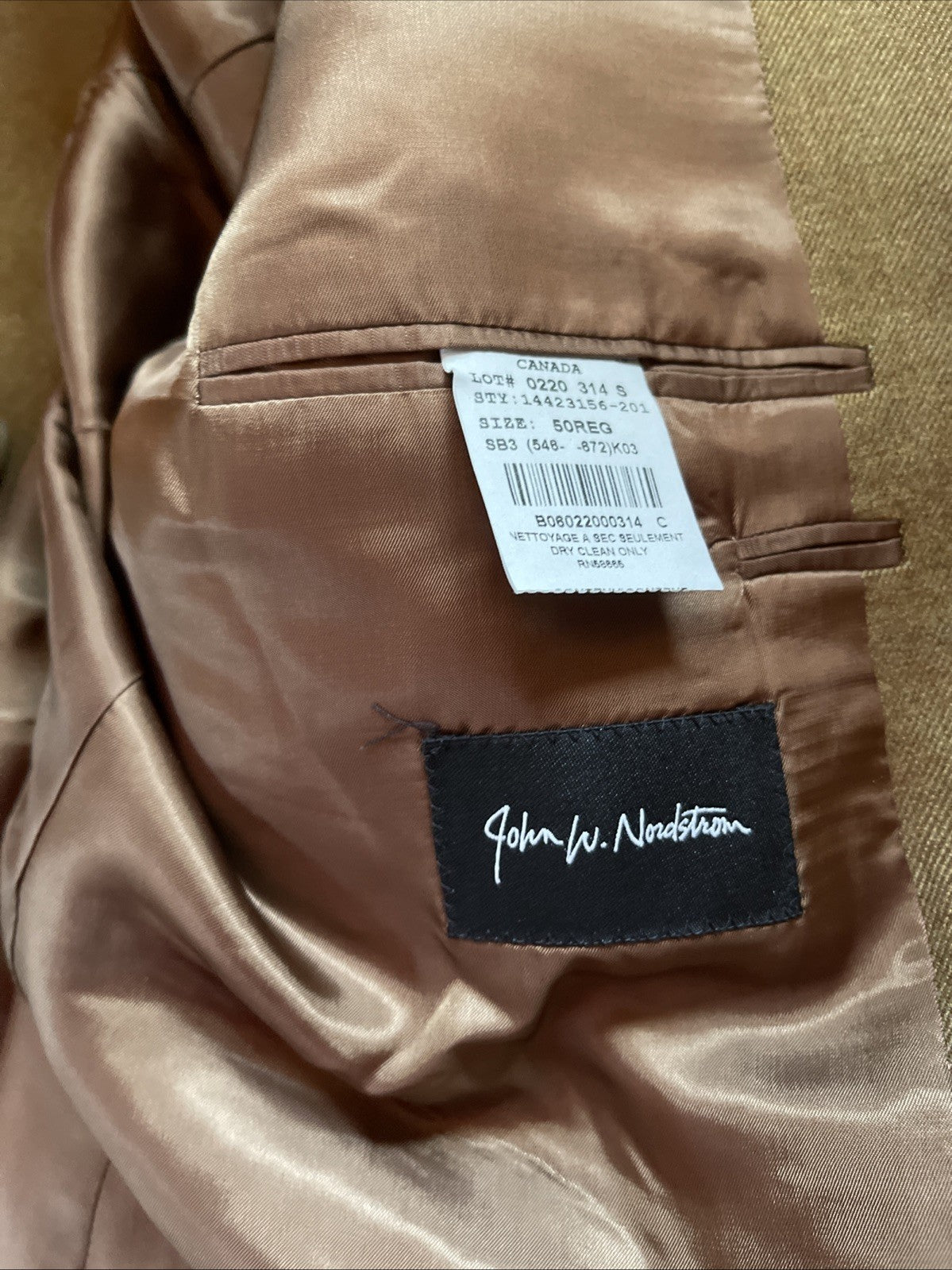 john w nordstrom cashmere blazer loro piana 50R
