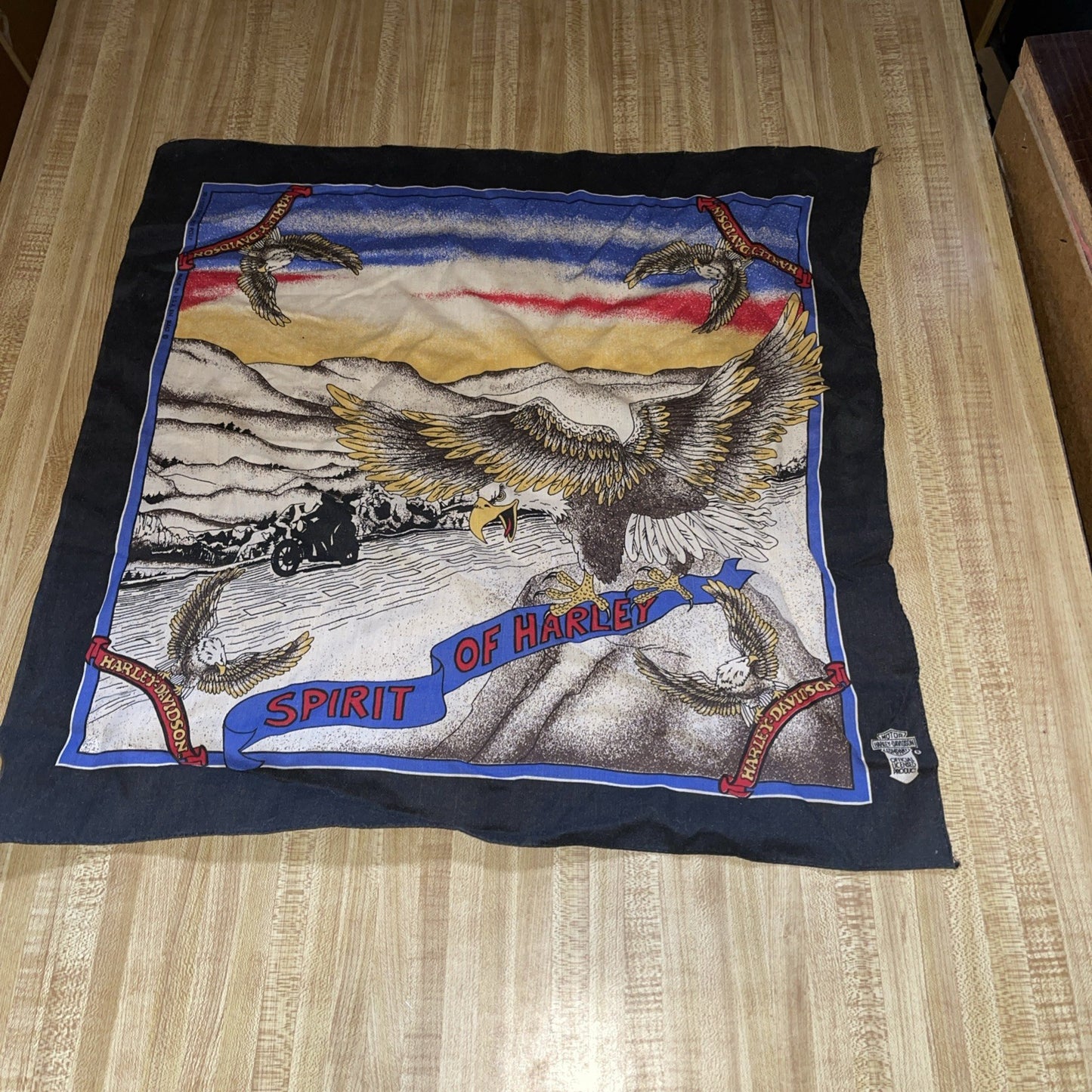 Harley Davidson Spirit Of Harley Bandanna Handkerchief 