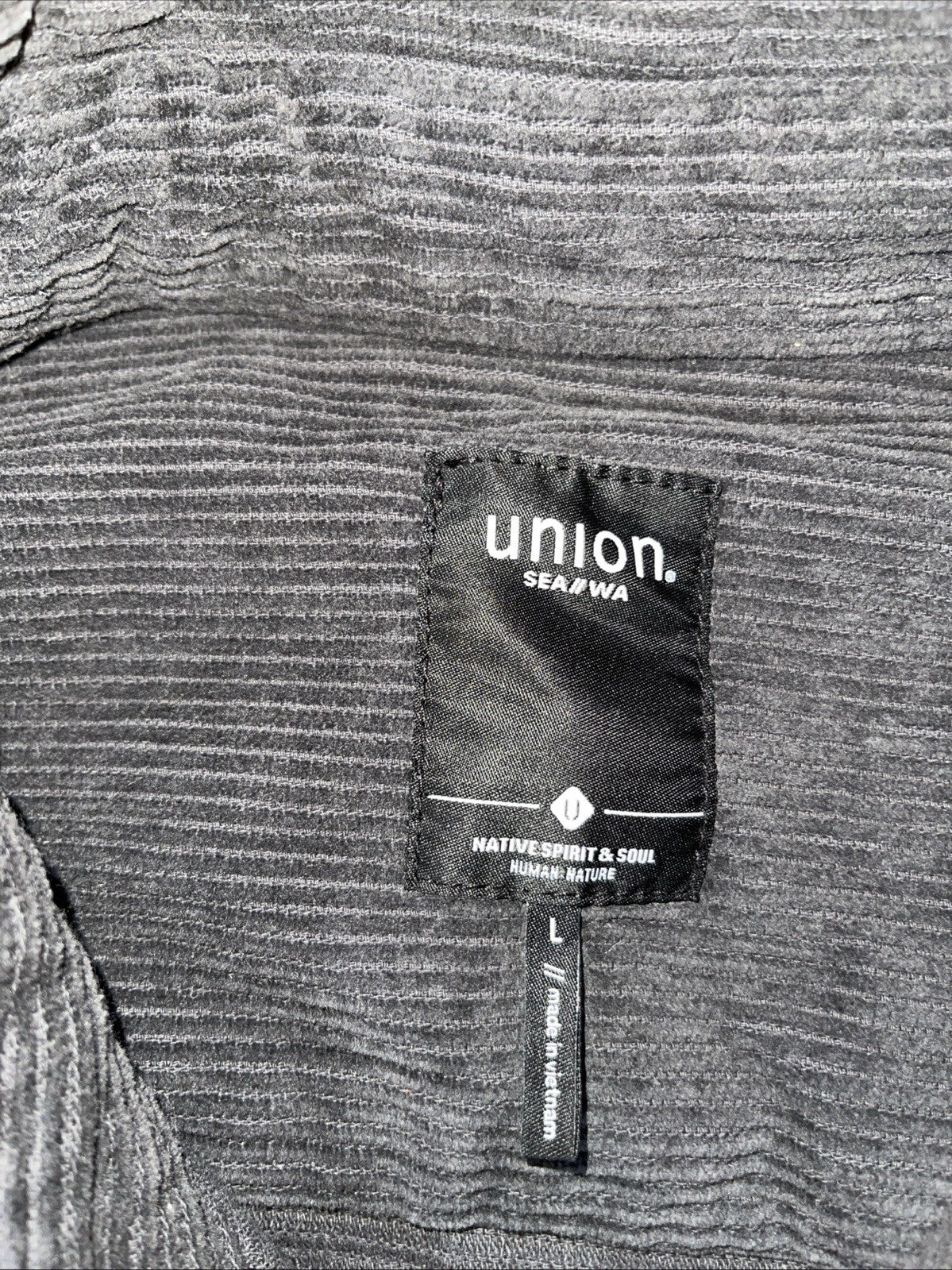 Union Corduroy Shacket Large 