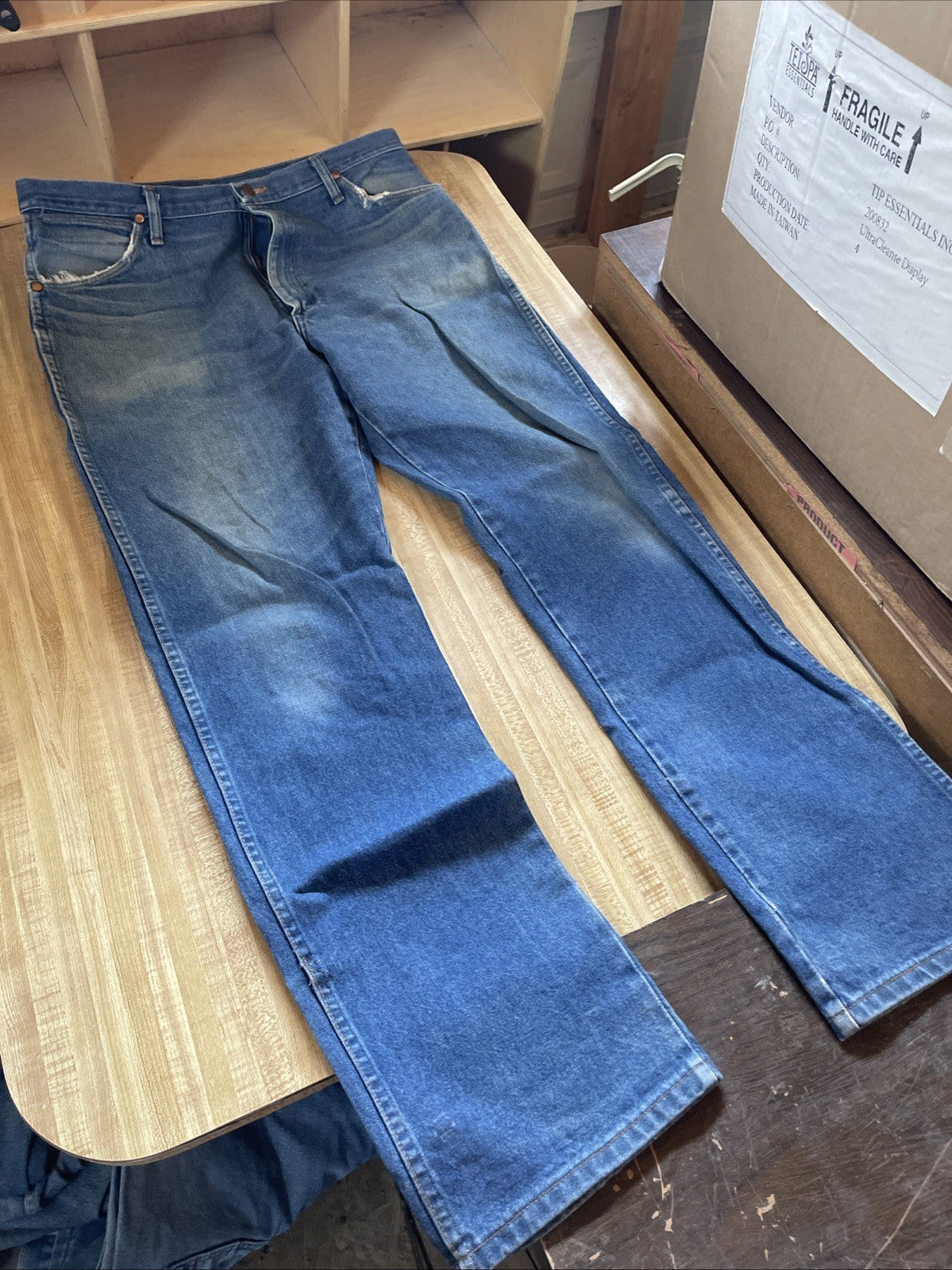 wrangler 13mwz jeans 38x34