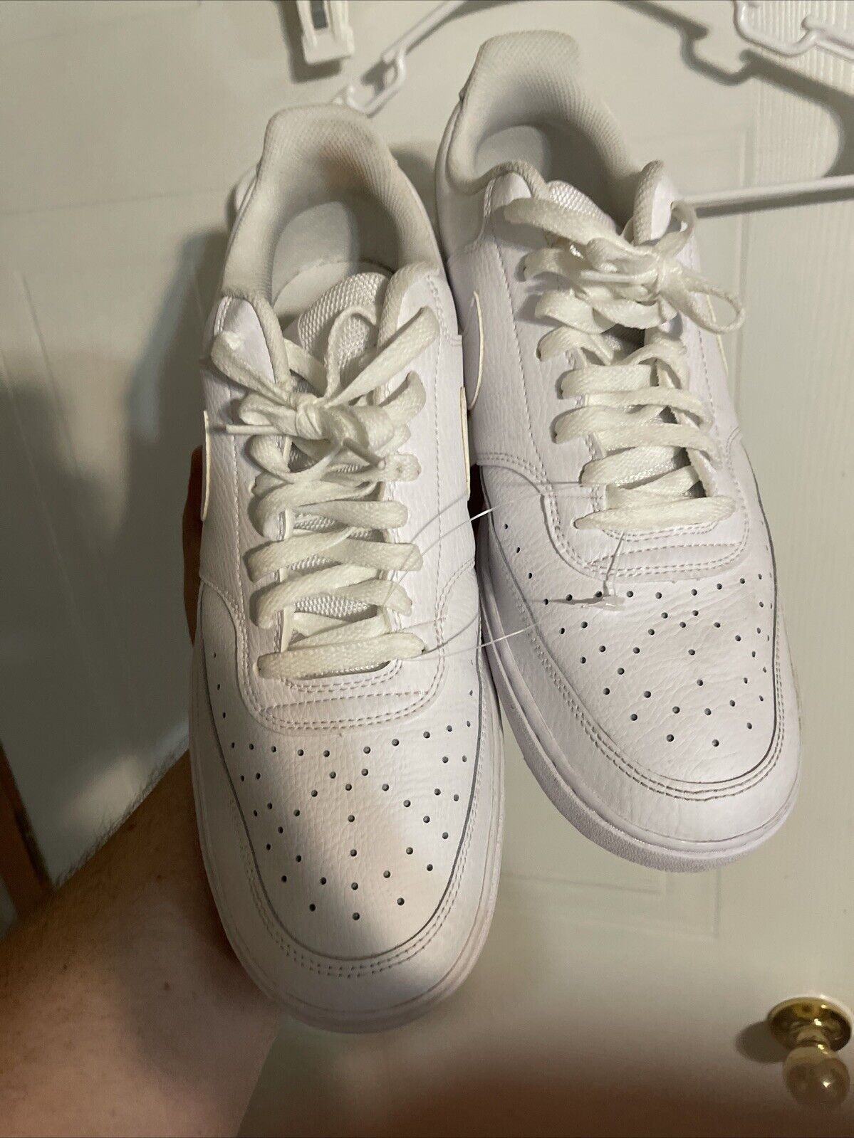 Men's White Nike Court Vision Lo Casual Shoes CD5463-100 Size 13