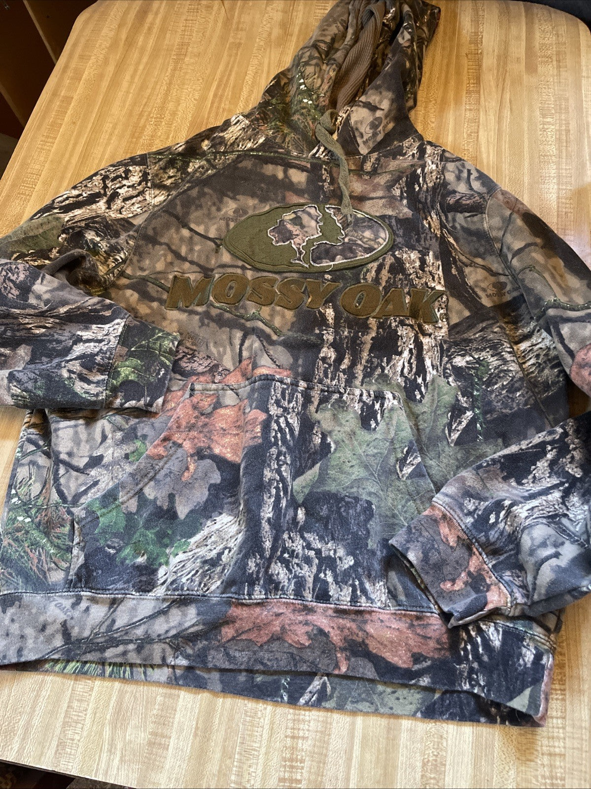 Mossy Oak Woodland Camo Hoodie Large 