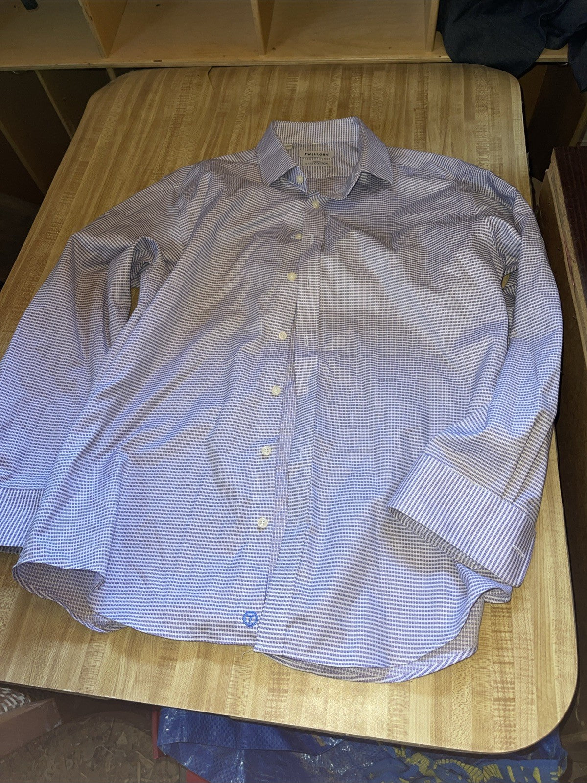 twillory safe cotton shirt 17.5