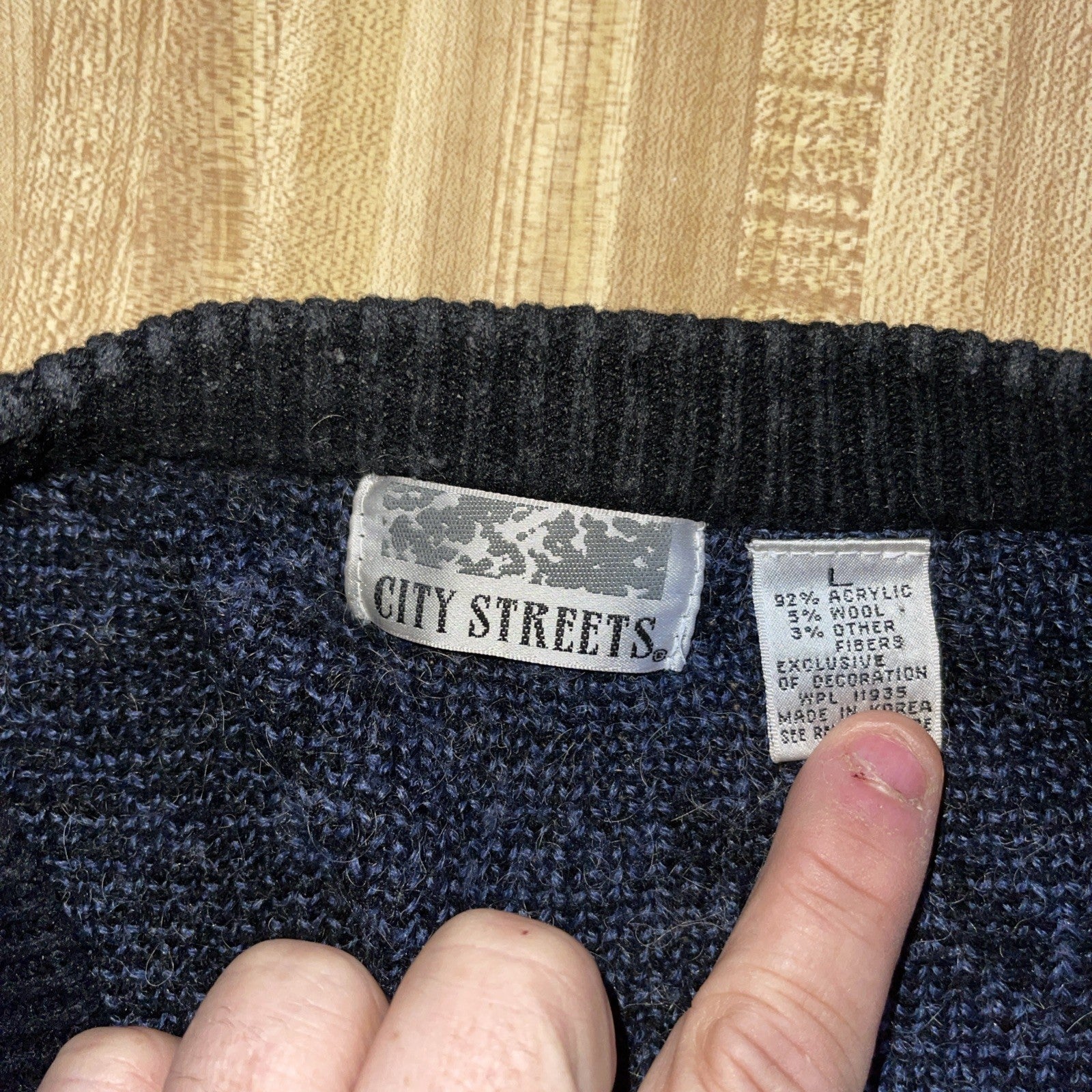 Vintage City Streets Cardigan Large 