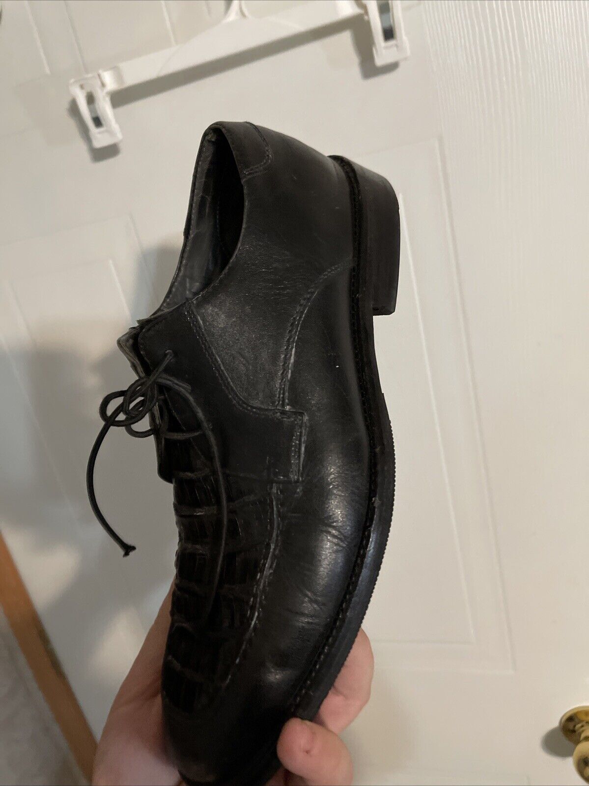 Brass Boot Caiman Alligator Shoes 12.5