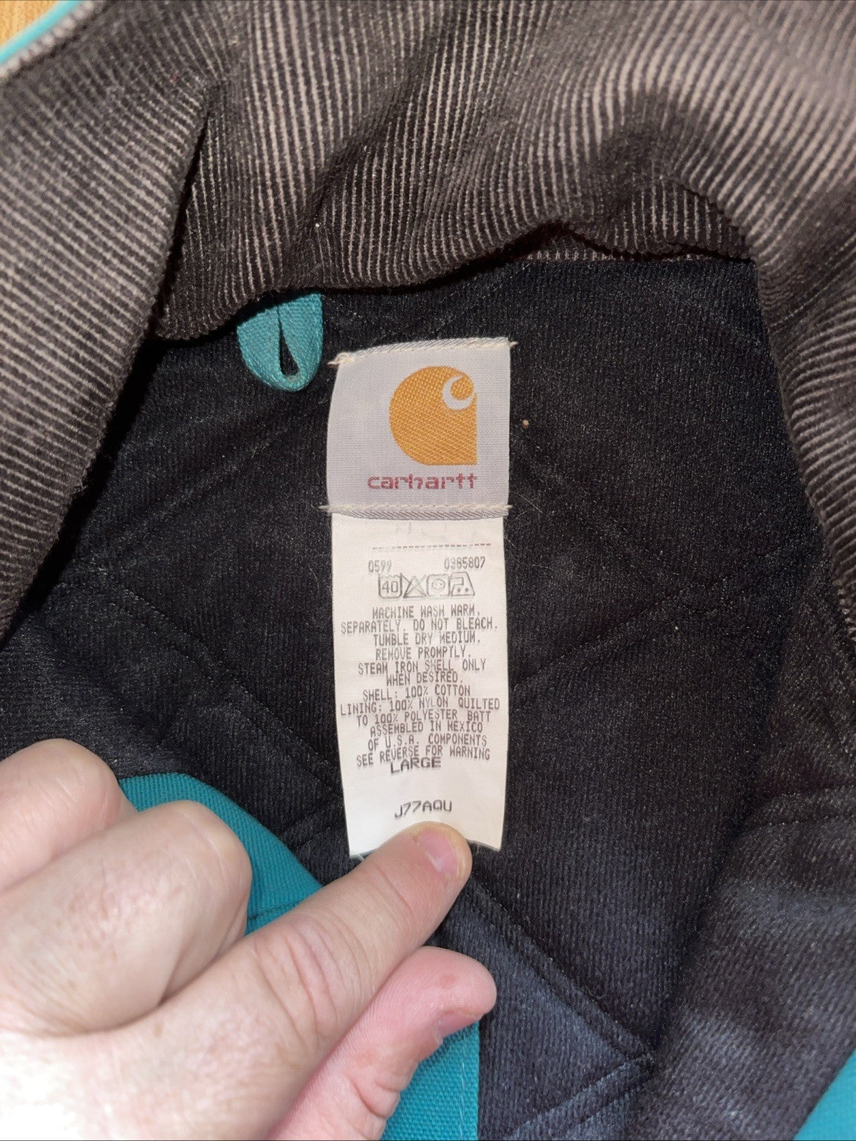 Aztec Carhartt Jacket Vintage Large 