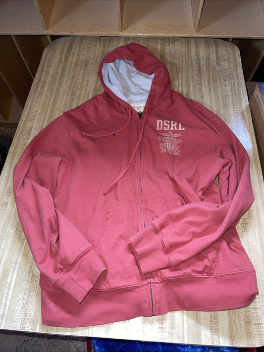 denim supply ralph lauren hoodie mens large Thermal Lined Full Zip