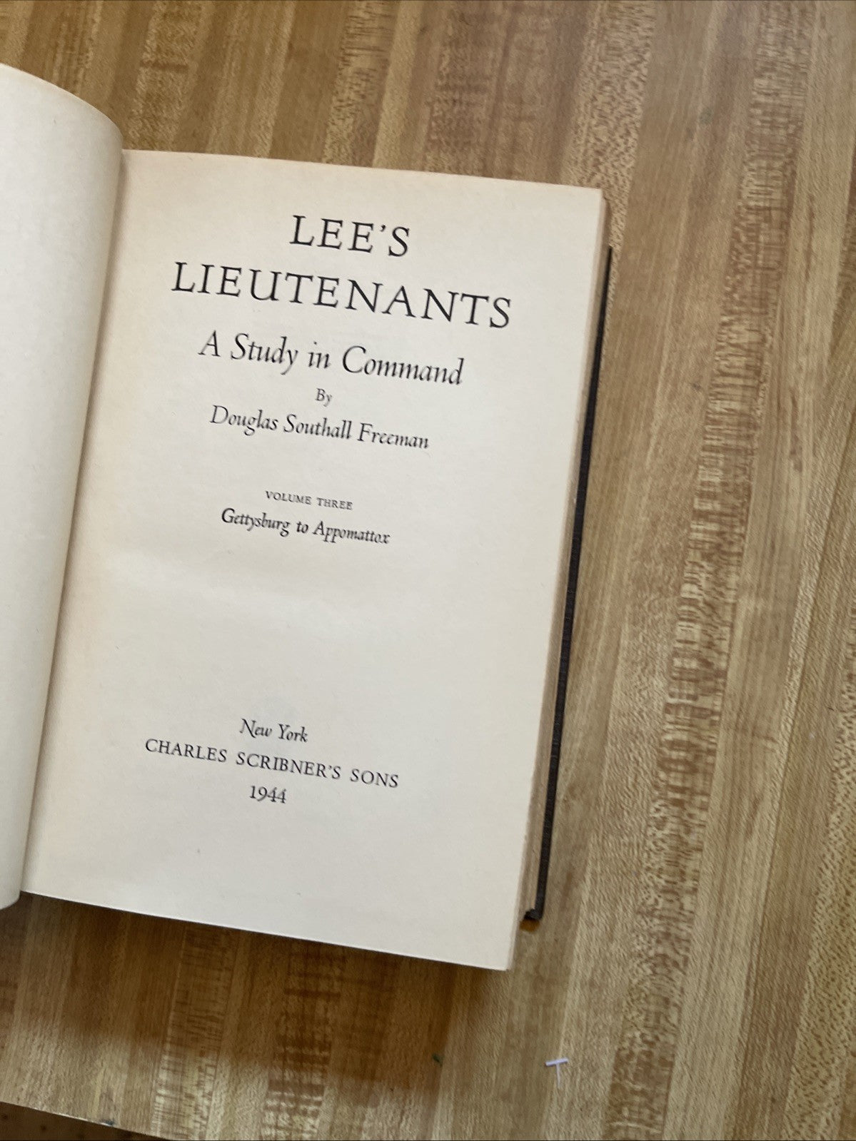 Lee’s Lieutenants Hardcover 