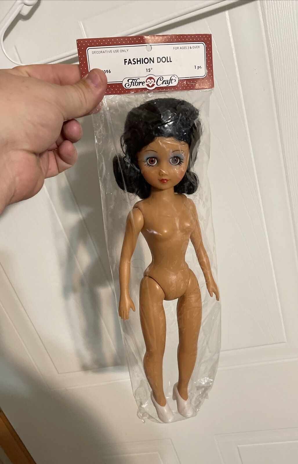 Fibre Craft 15 Inch Dark Haired Doll