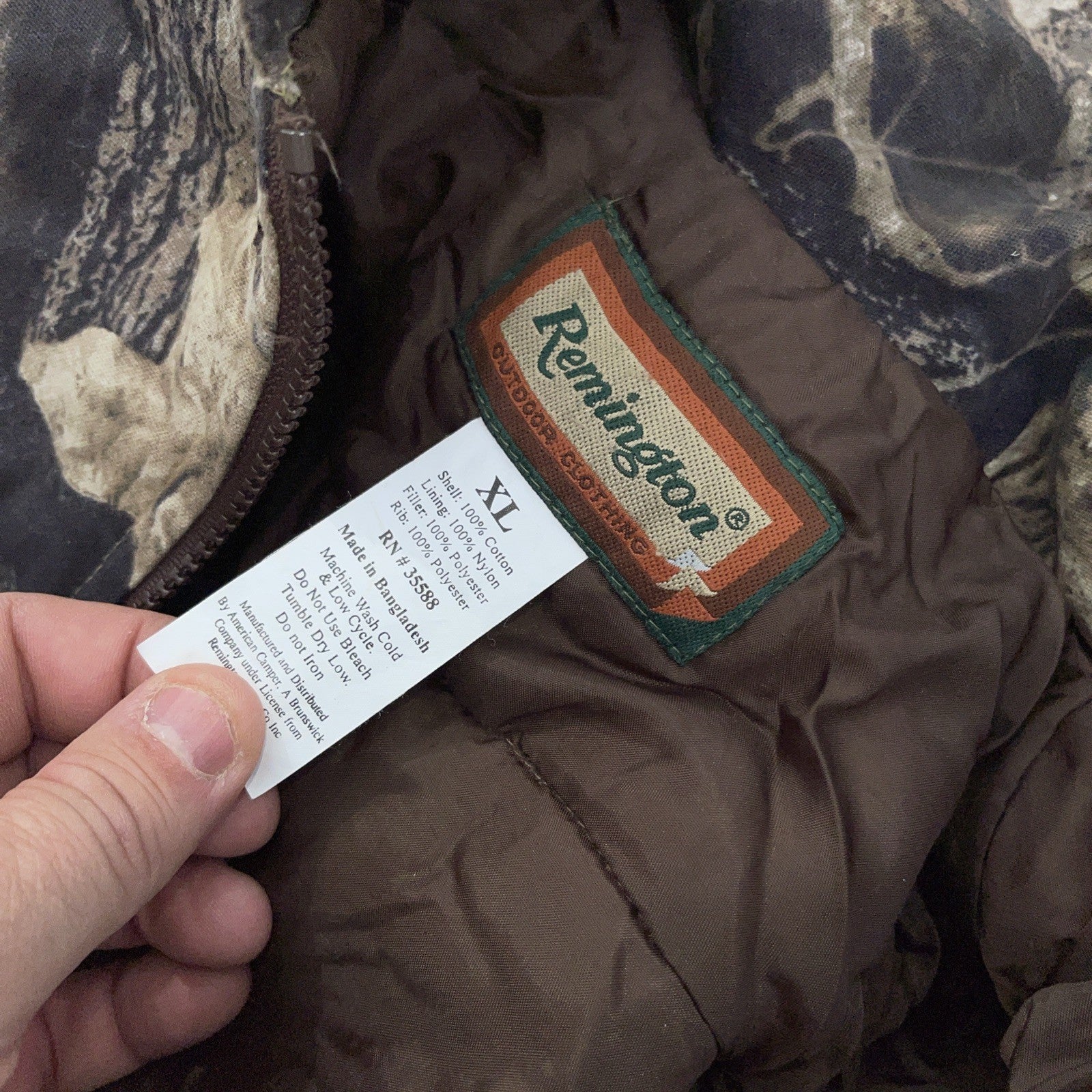 Remington Woodland Camo Coveralls XL
