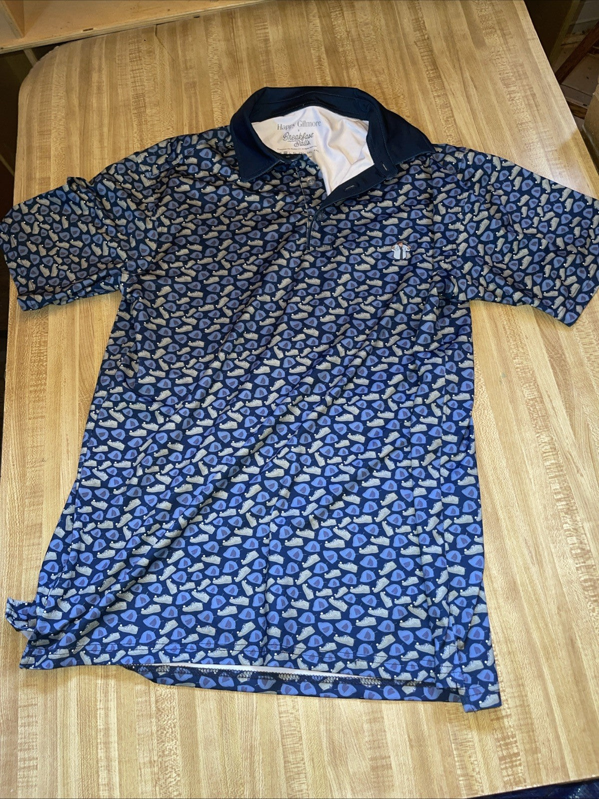 Happy Gilmore X Breakfast Balls Polo Medium 