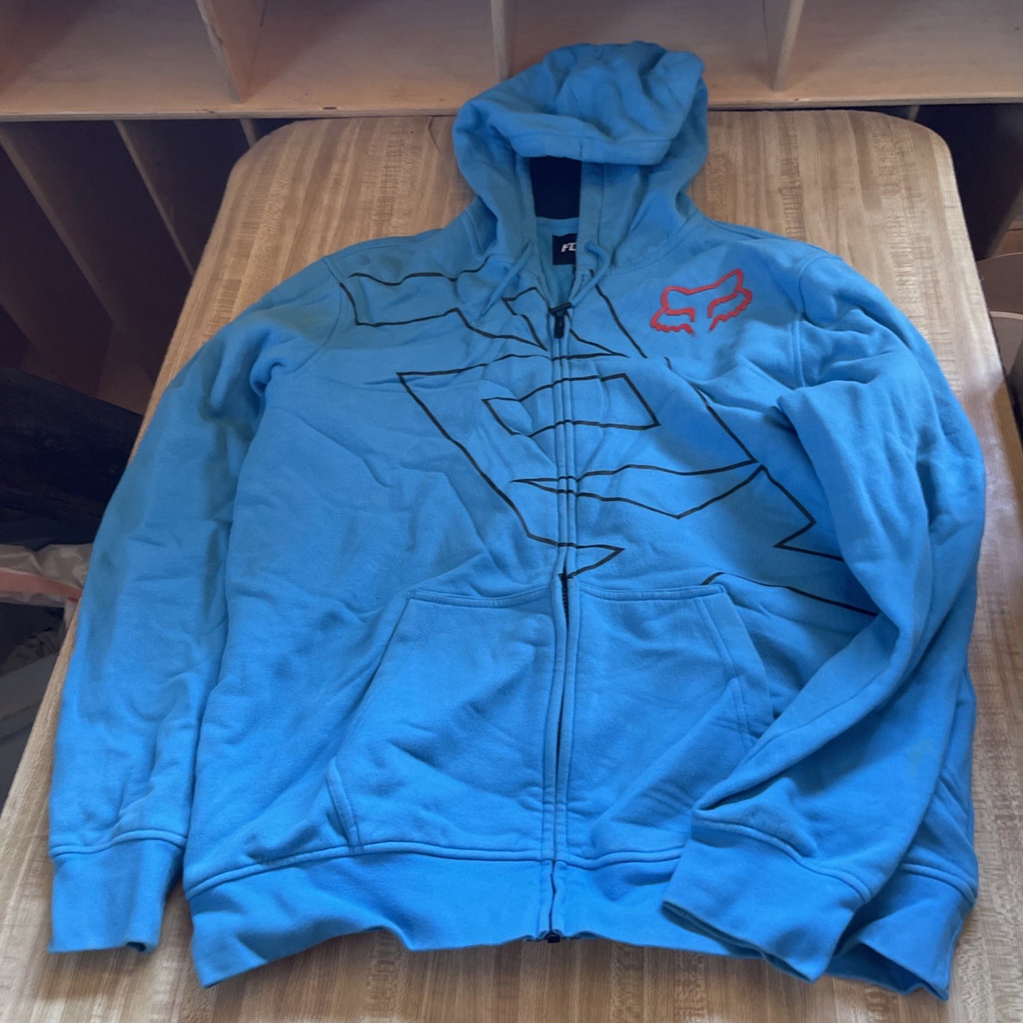 Fox Racing Full Zip Hoodie Large 