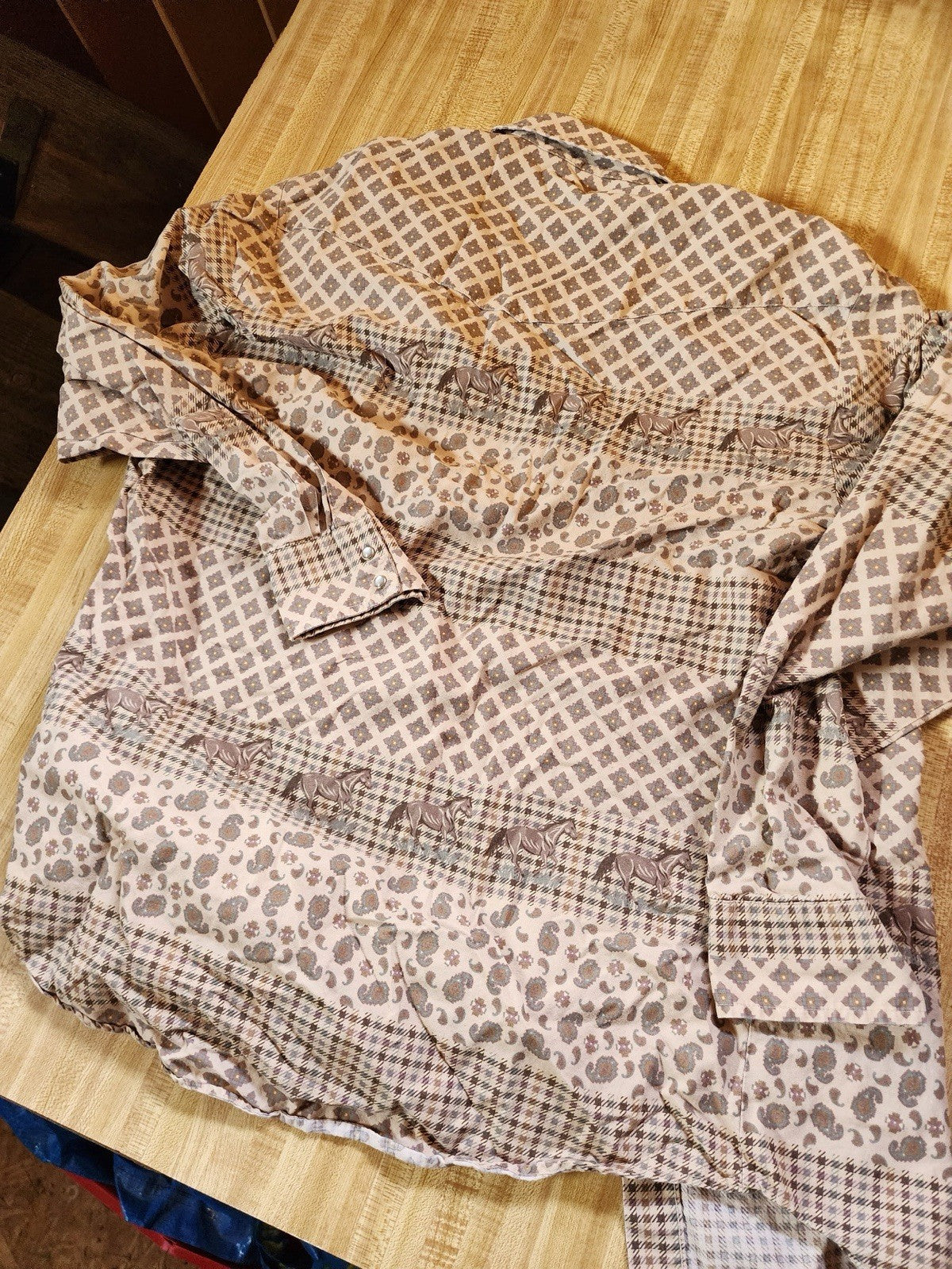 roper western shirt Large 