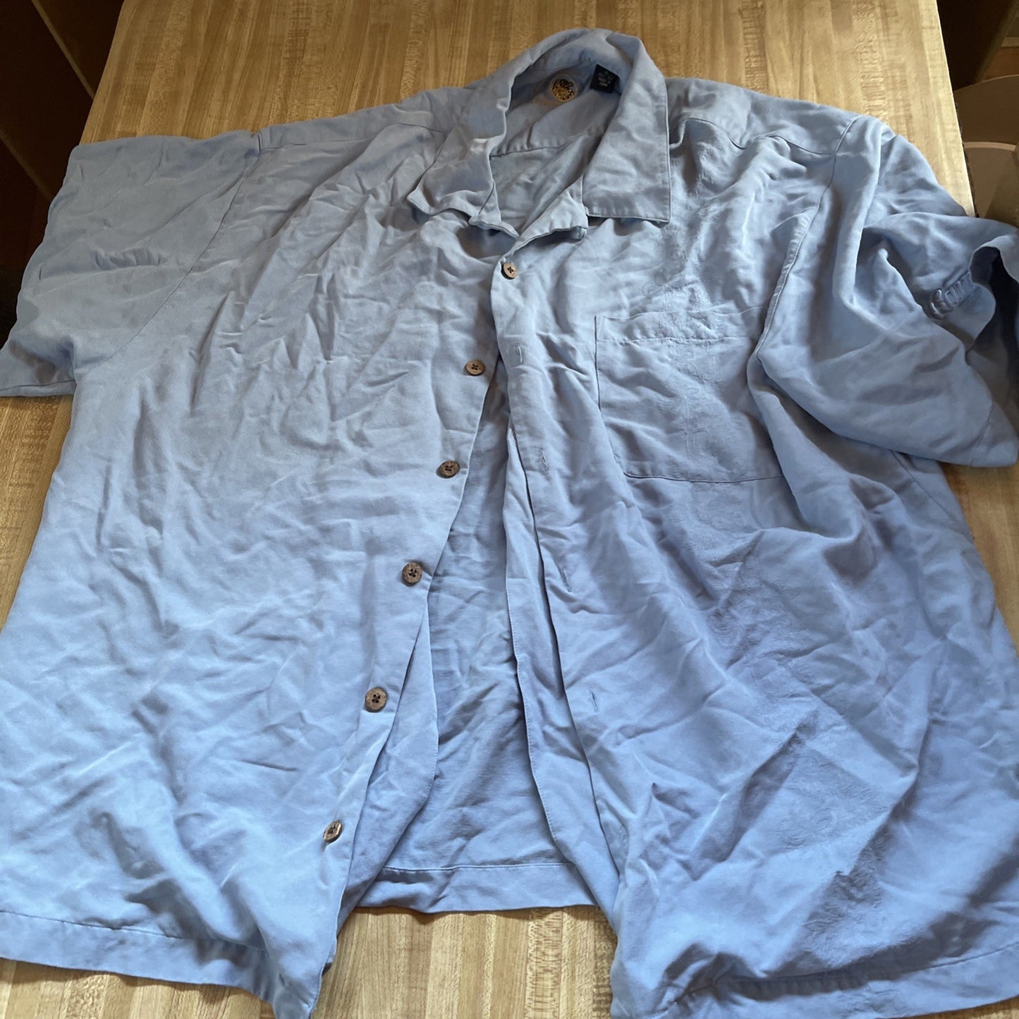 eagle dry goods silk shirt XL