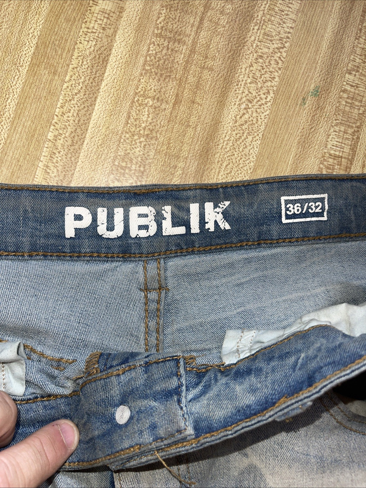 Publik Jeans 38/32 Trashed Distressed 