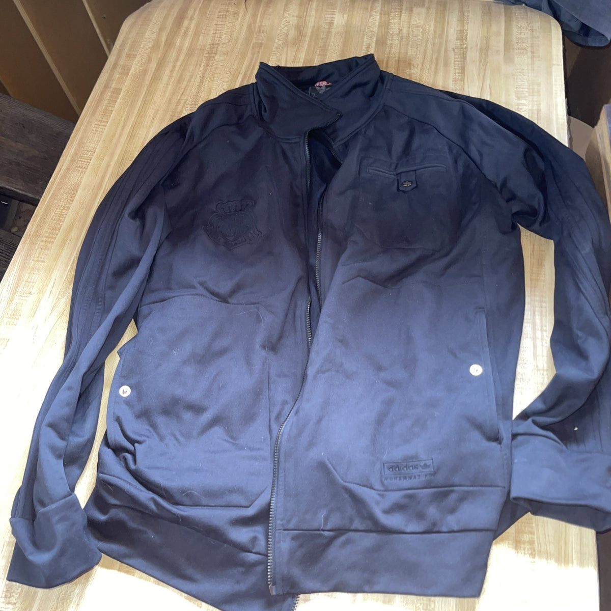 muhammad ali adidas track jacket Large Rare HTF Y2K Vintage 